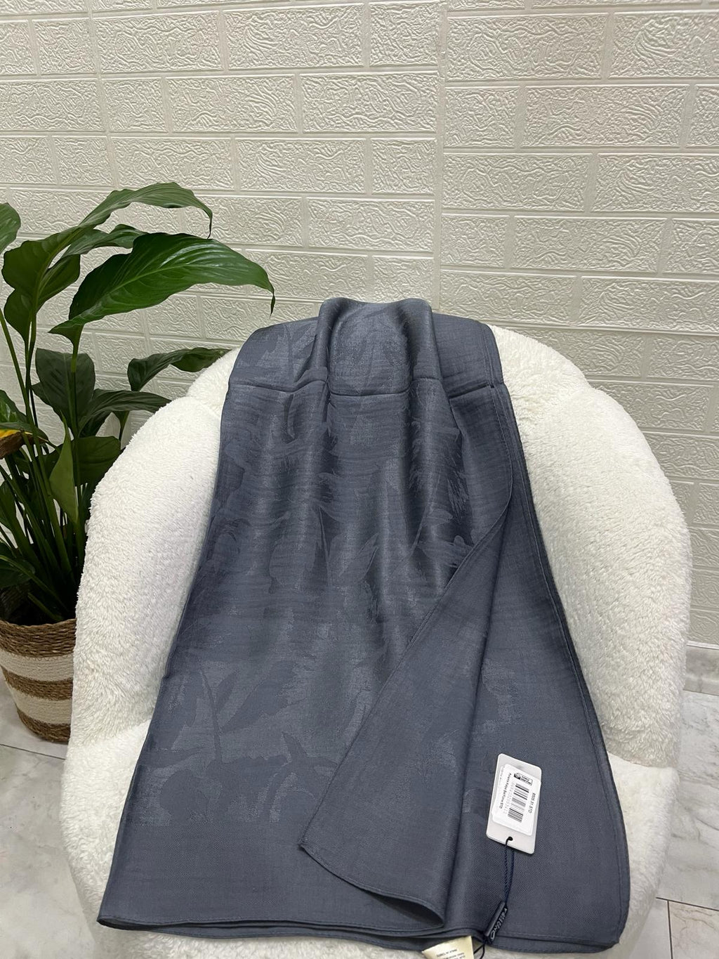 Noura Scarf Pırlanta Şal Füme