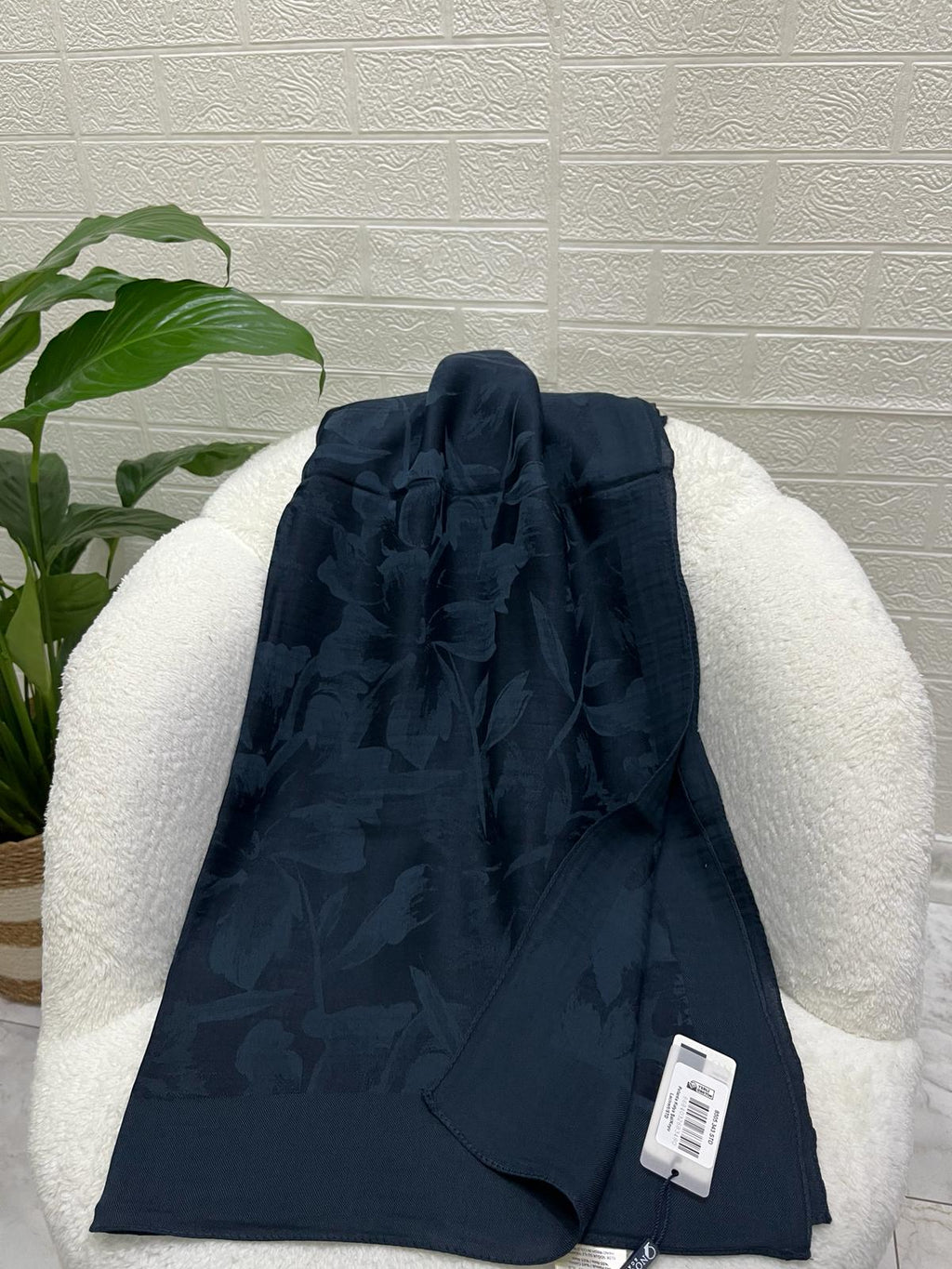 Noura Scarf Pırlanta Şal Koyu Lacivert