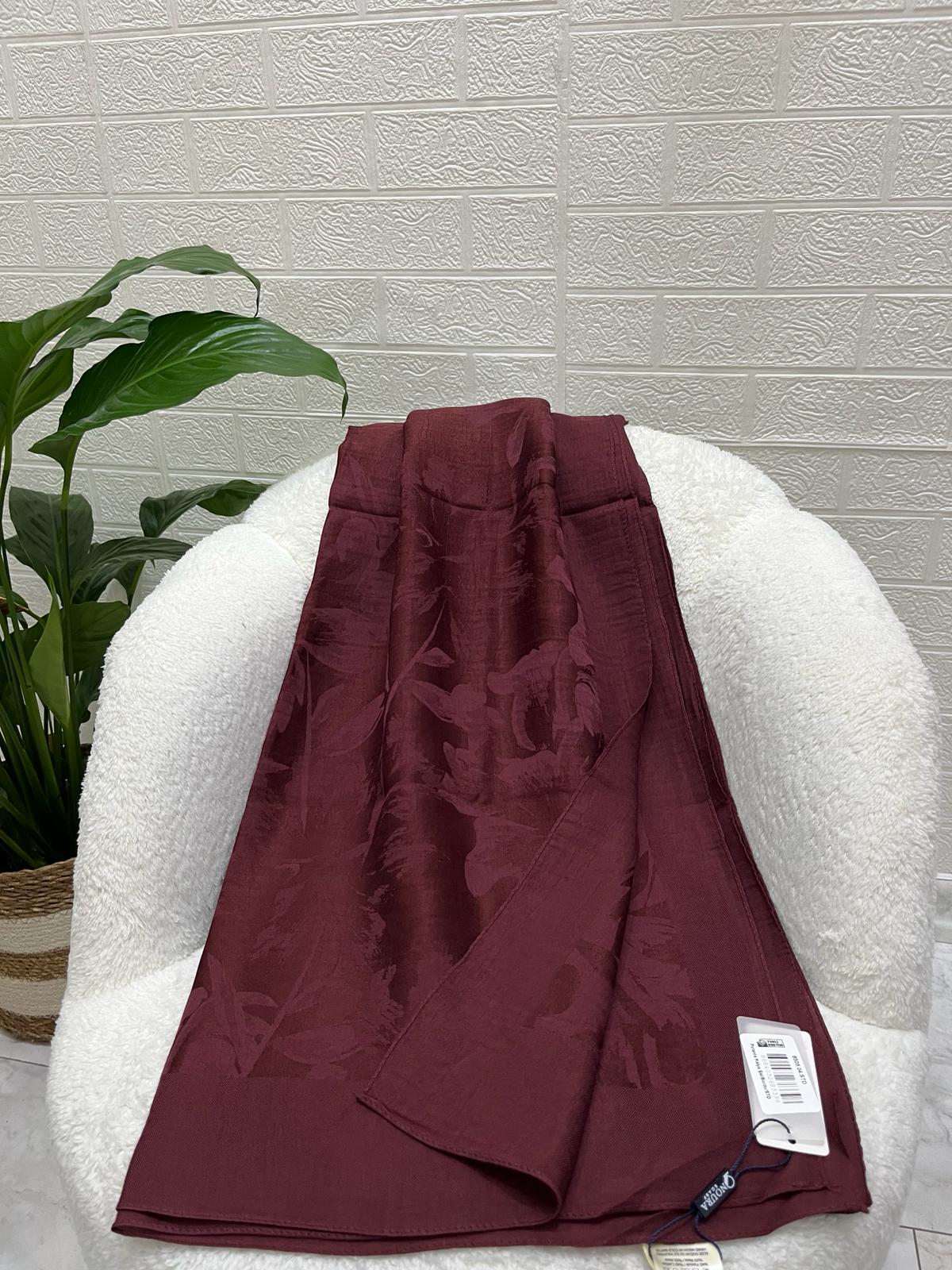 Noura Scarf Pırlanta Şal Bordo