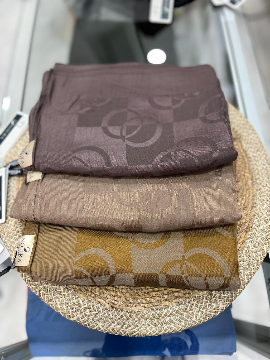 Noura Scarf Dama Şal Vizon