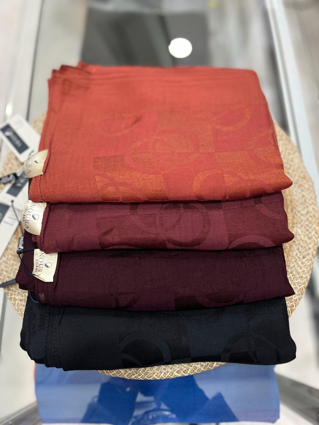 Noura Scarf Dama Şal Siyah