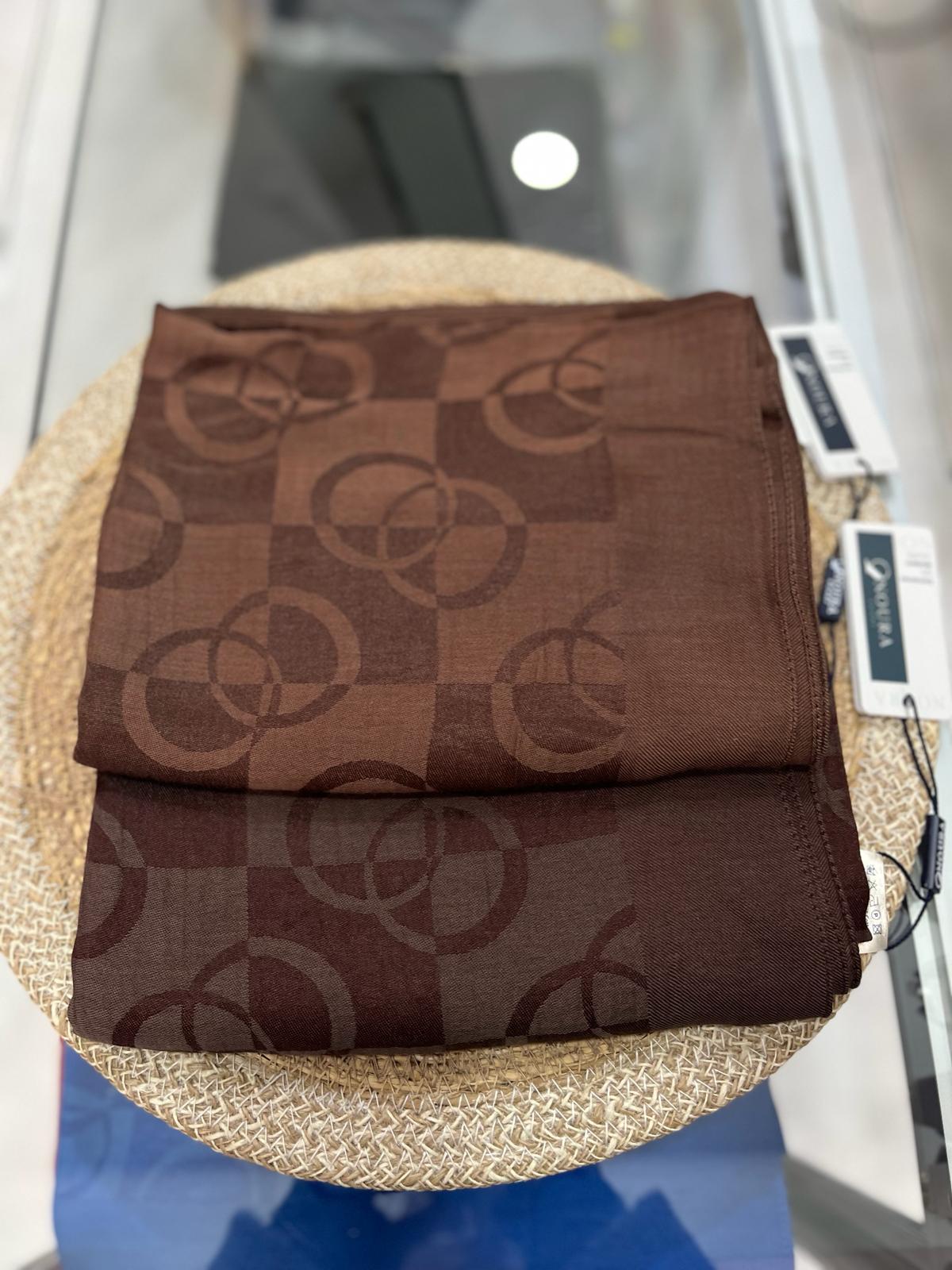 Noura Scarf Dama Şal Çikolata