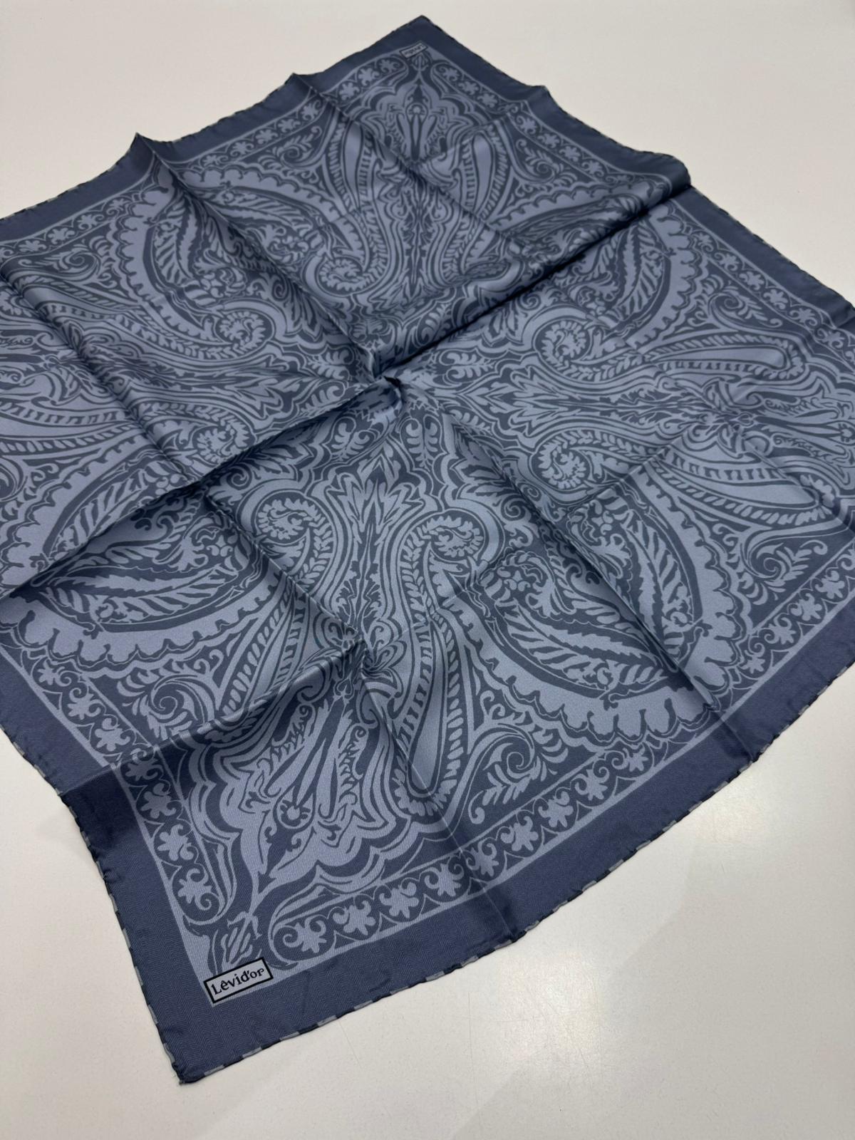 Levidor Twill İpek Eşarp Etro İndigo