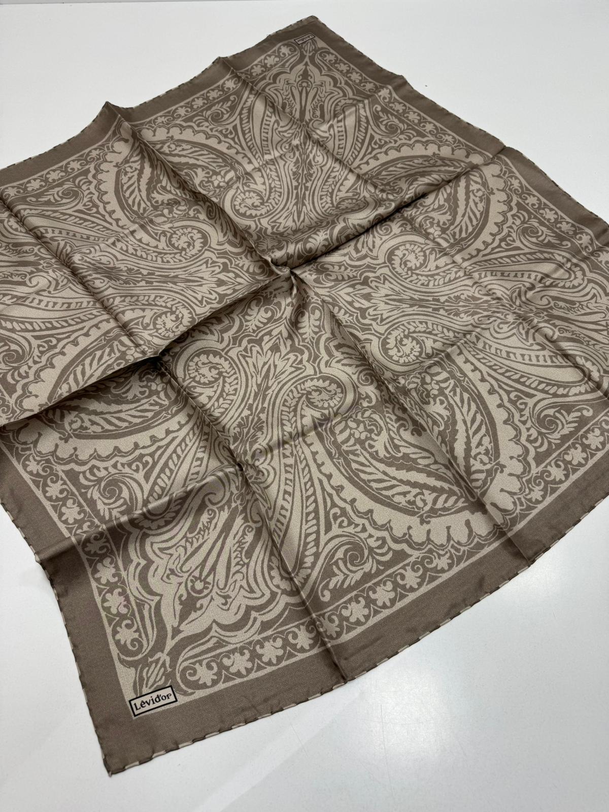 Levidor Twill İpek Eşarp Etro Camel