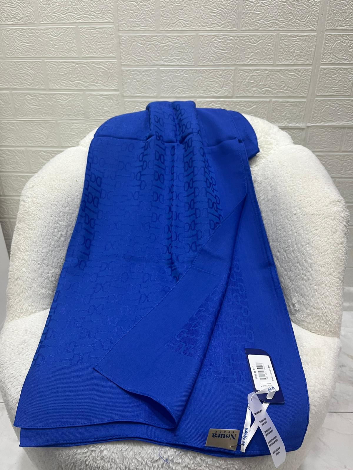 Noura Scarf Kilit Desen Şal Saks