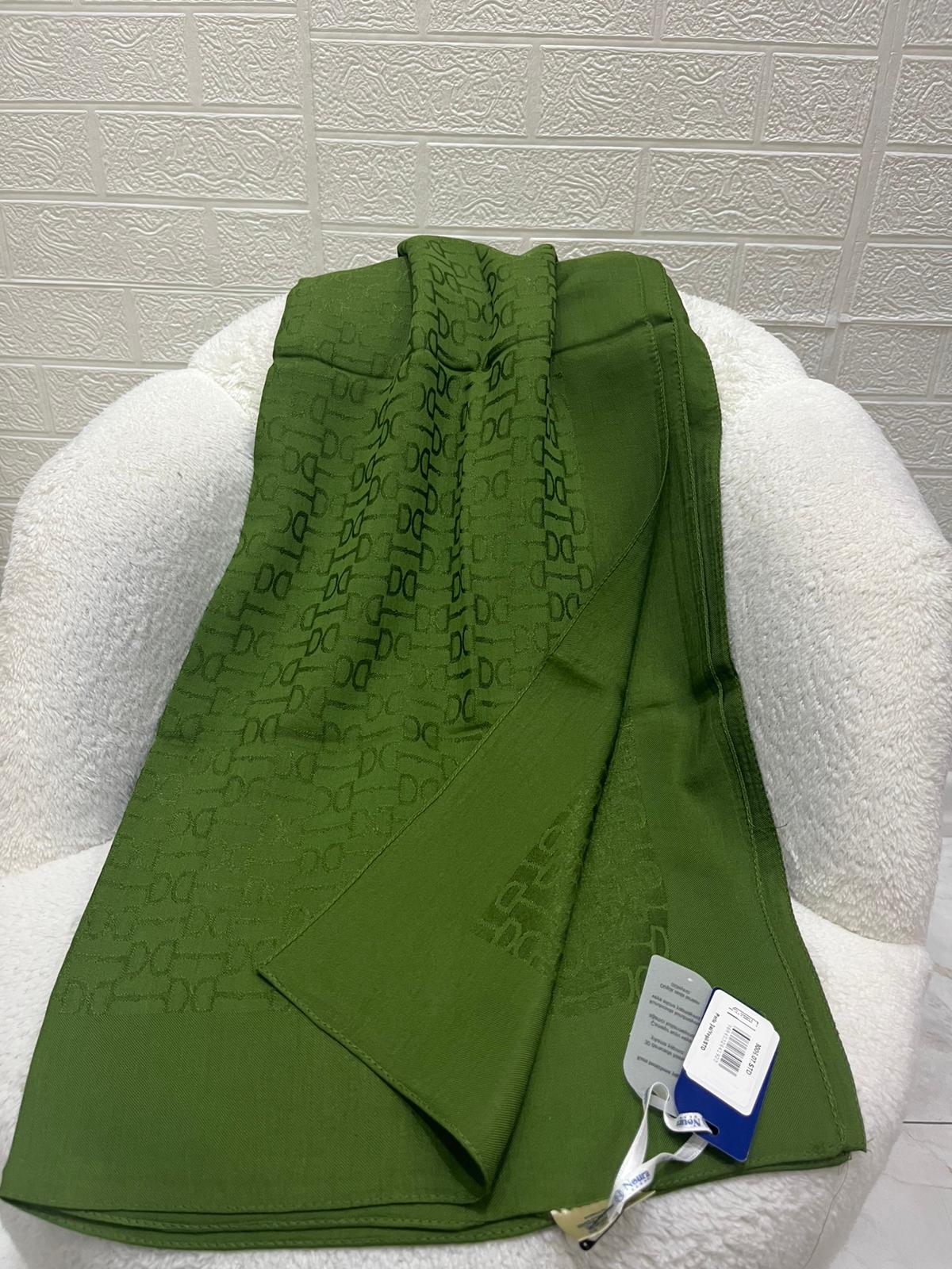 Noura Scarf Kilit Desen Şal Yeşil