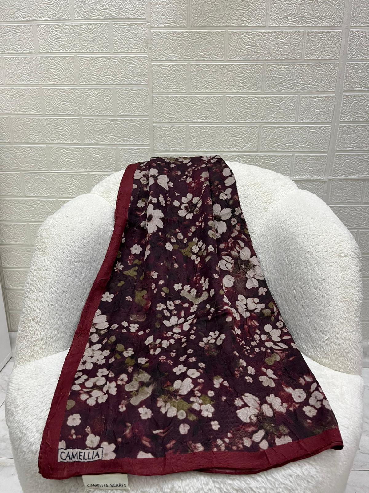 Petunya Soft Kraş Şal Bordo