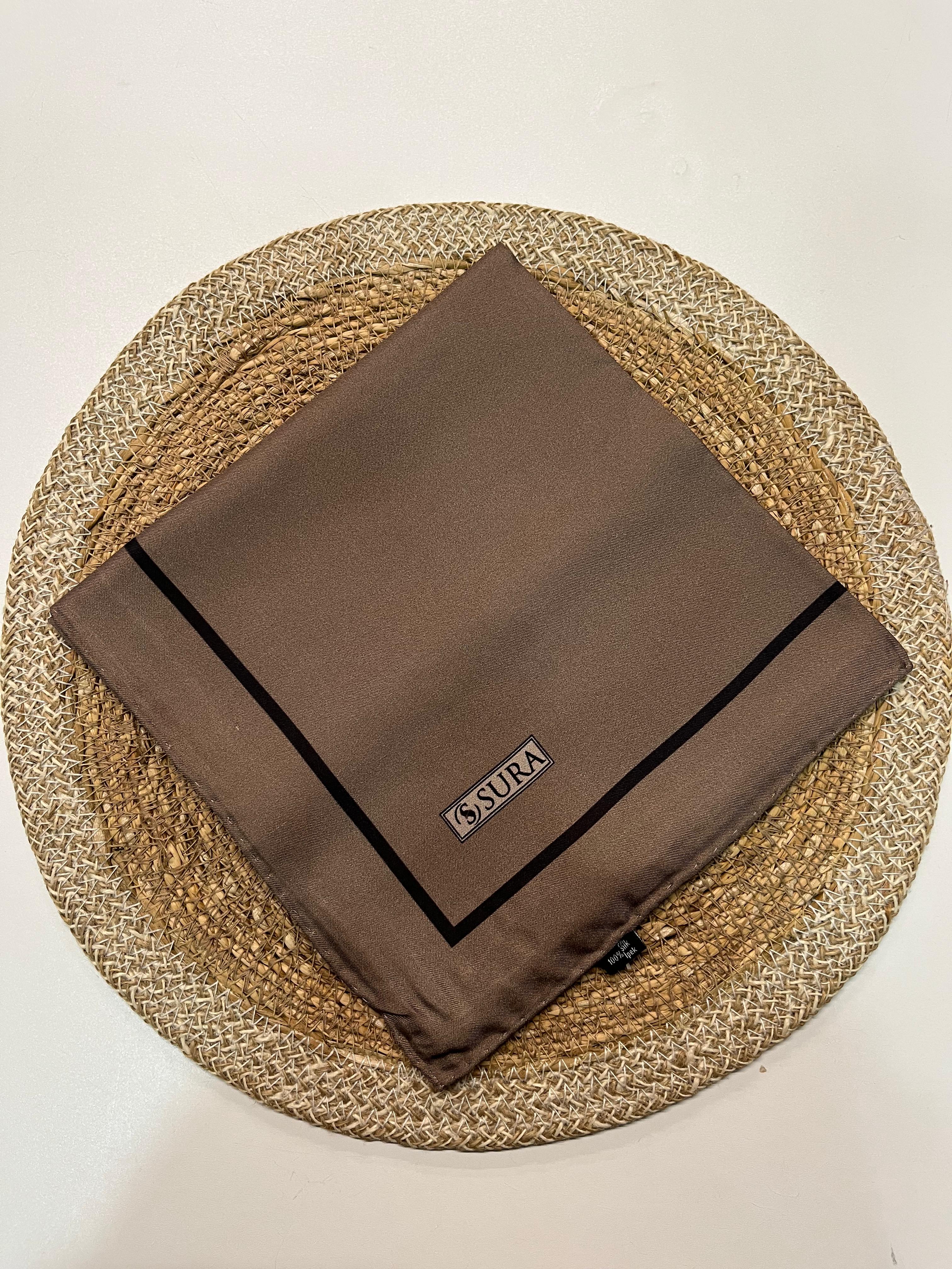 Sura Twill İpek Eşarp Vizon