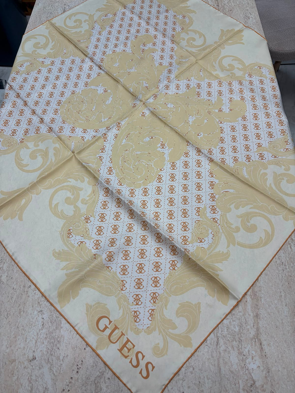 Twill İpek Eşarp Sarı