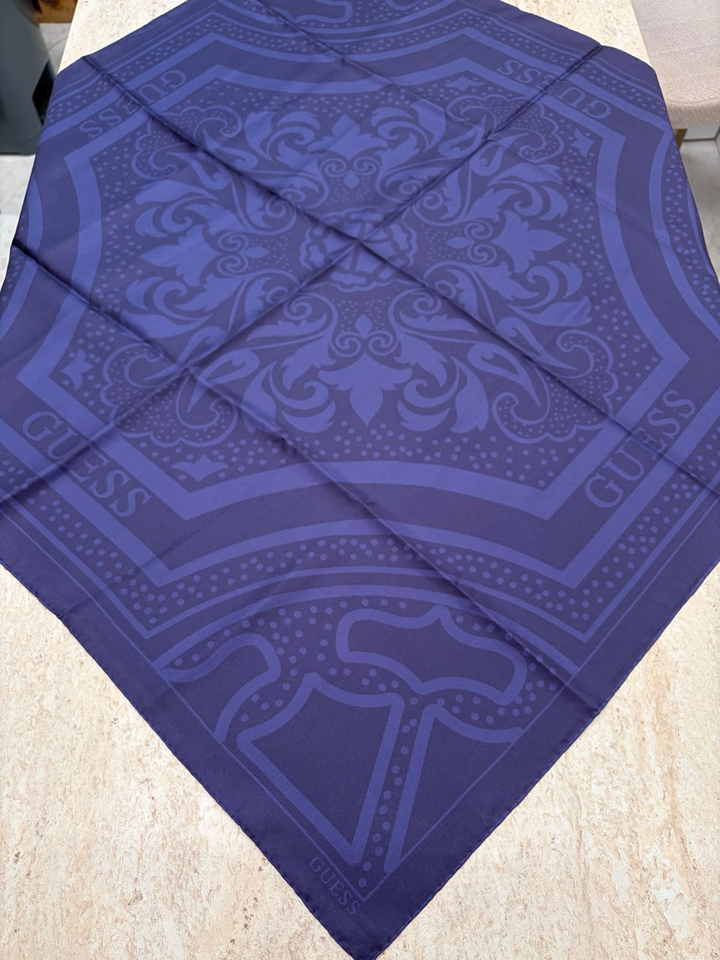 Twill İpek Eşarp Morcivert