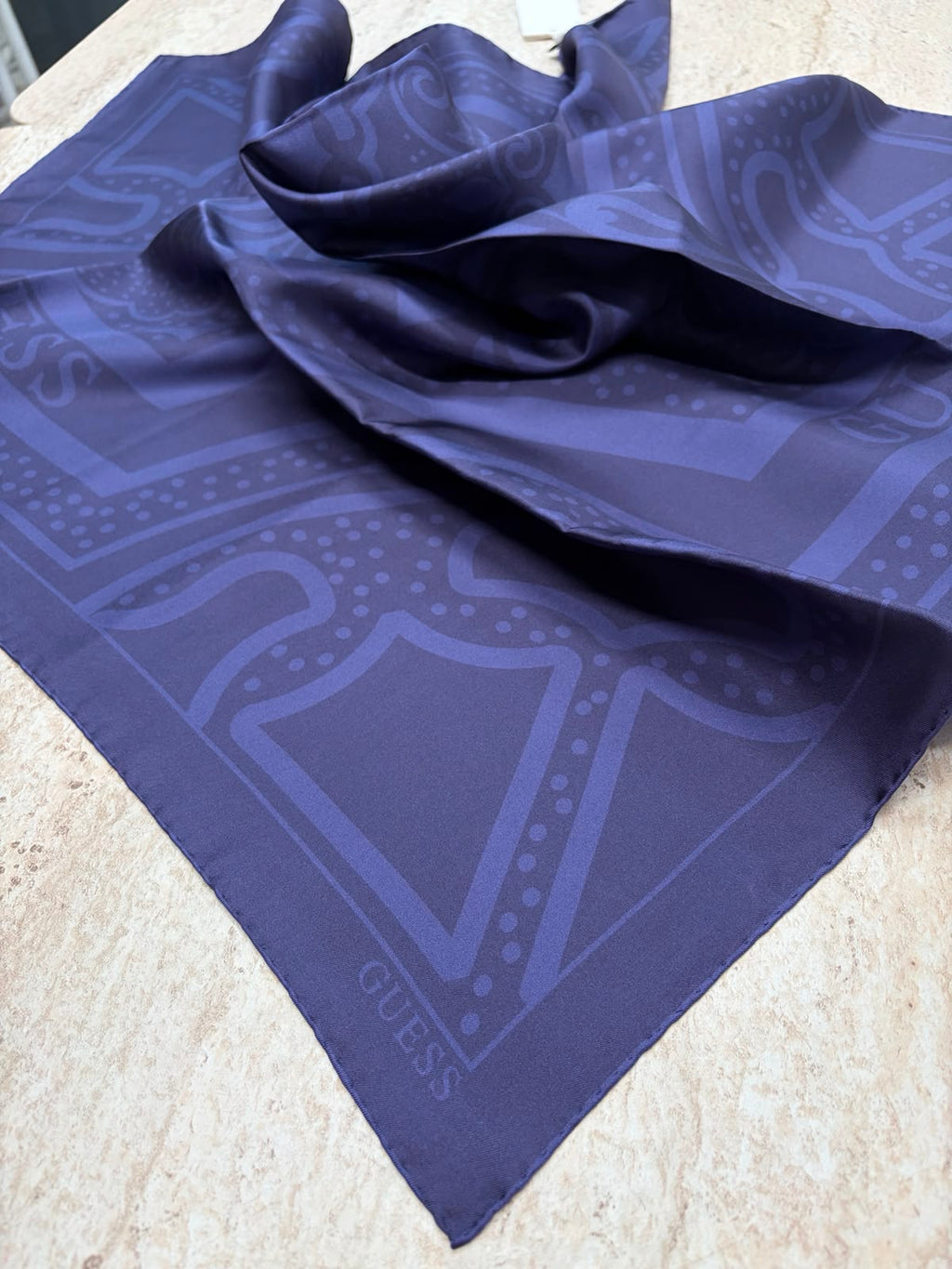 Twill İpek Eşarp Morcivert