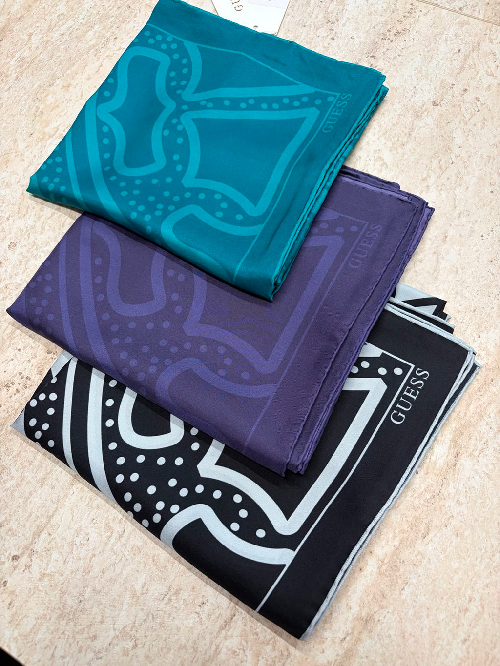 Twill İpek Eşarp Petrol Mavi