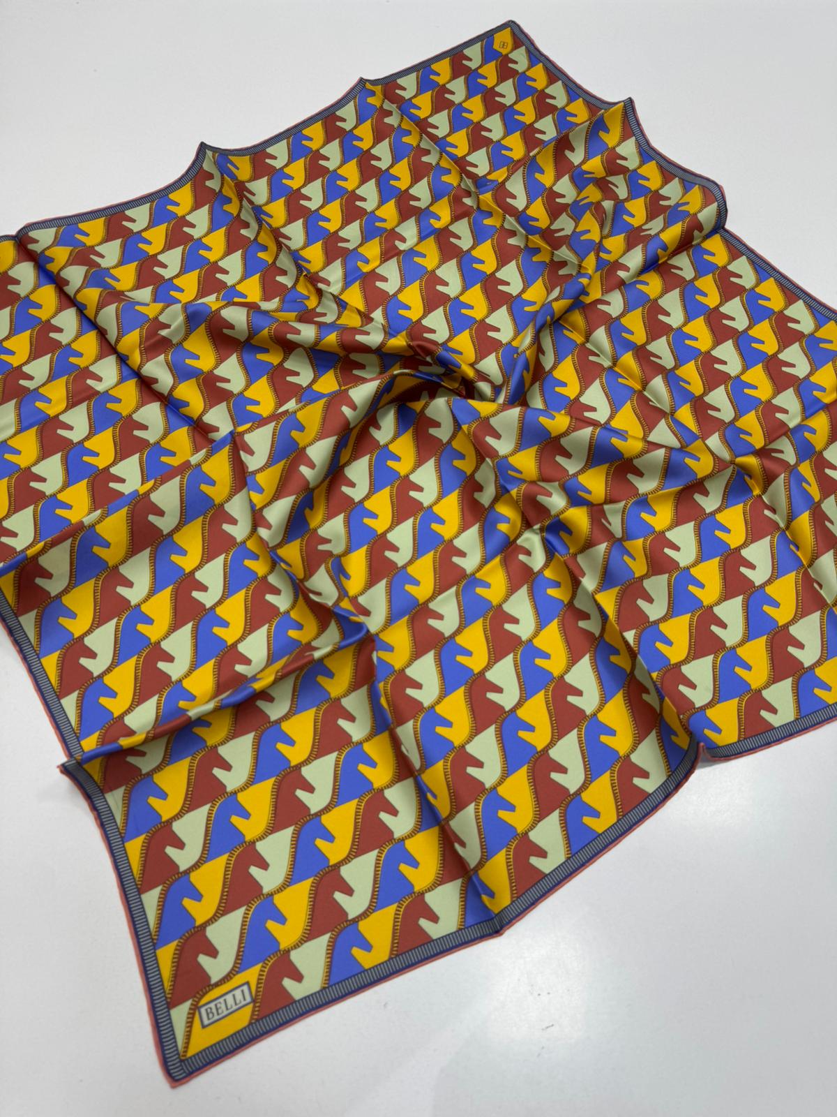 Belli'27 Kış Twill İpek Eşarp