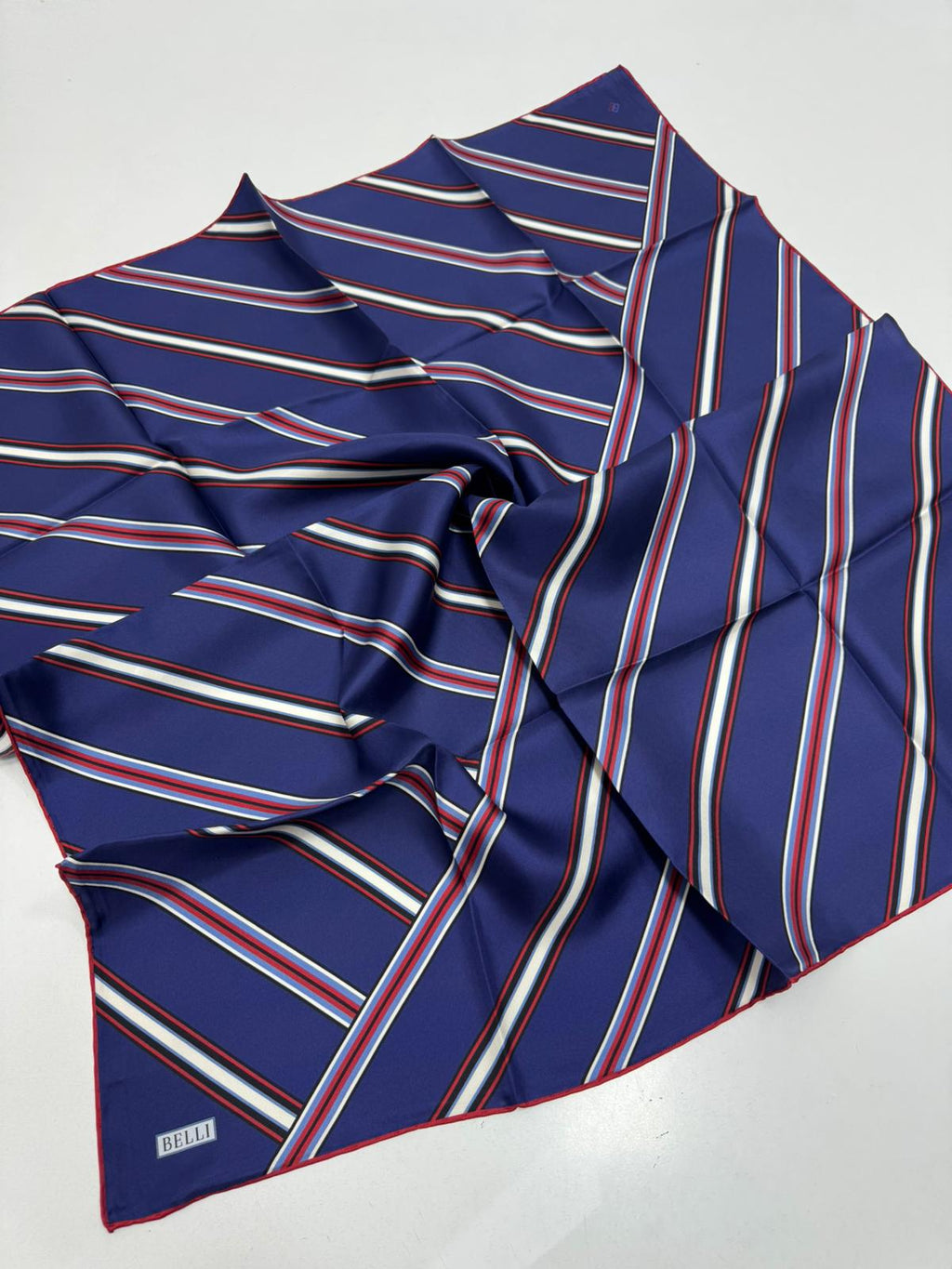 Belli'27 Kış Twill İpek Eşarp Laci-Kırmızı