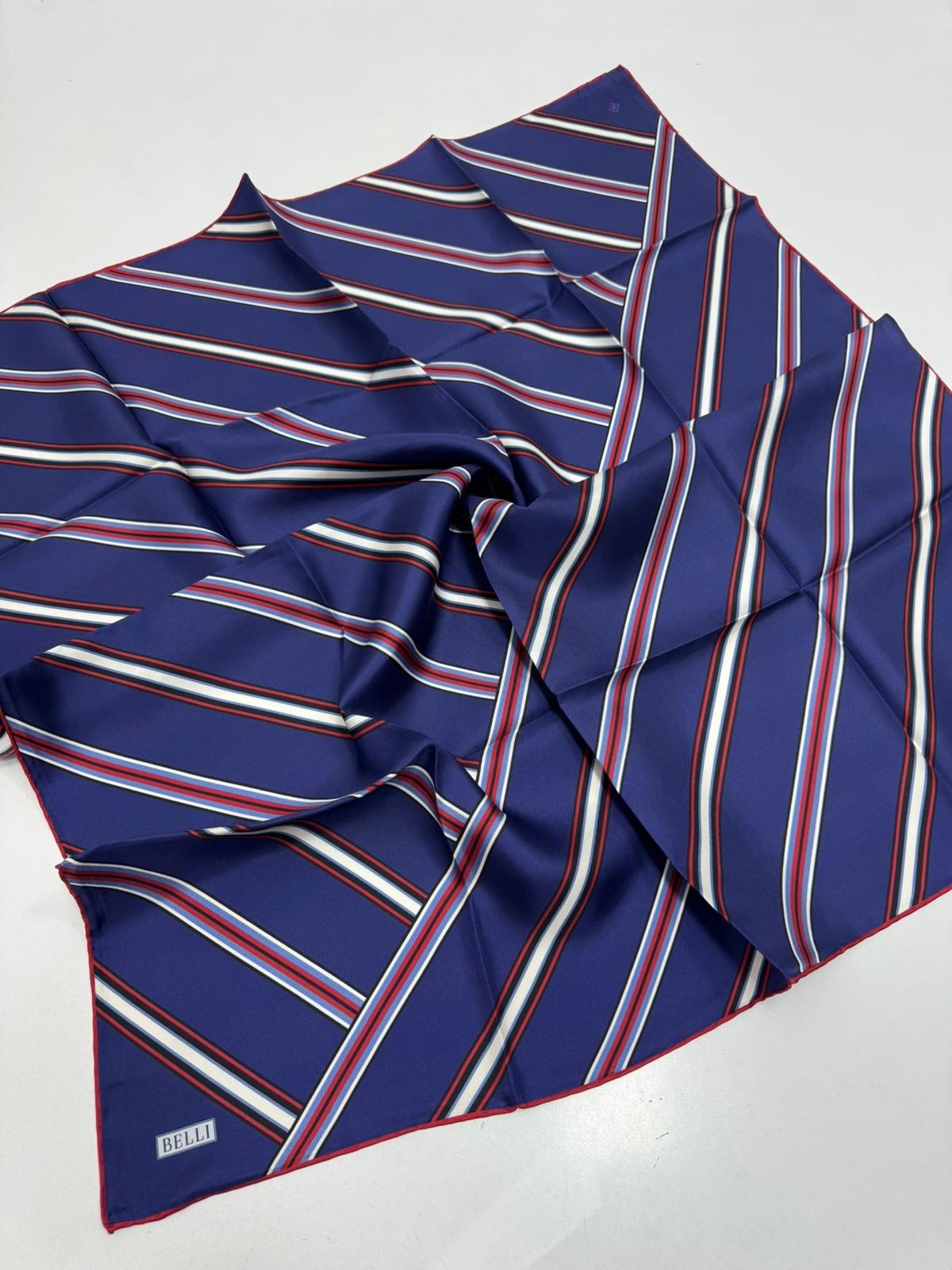 Belli'27 Kış Twill İpek Eşarp Laci-Kırmızı