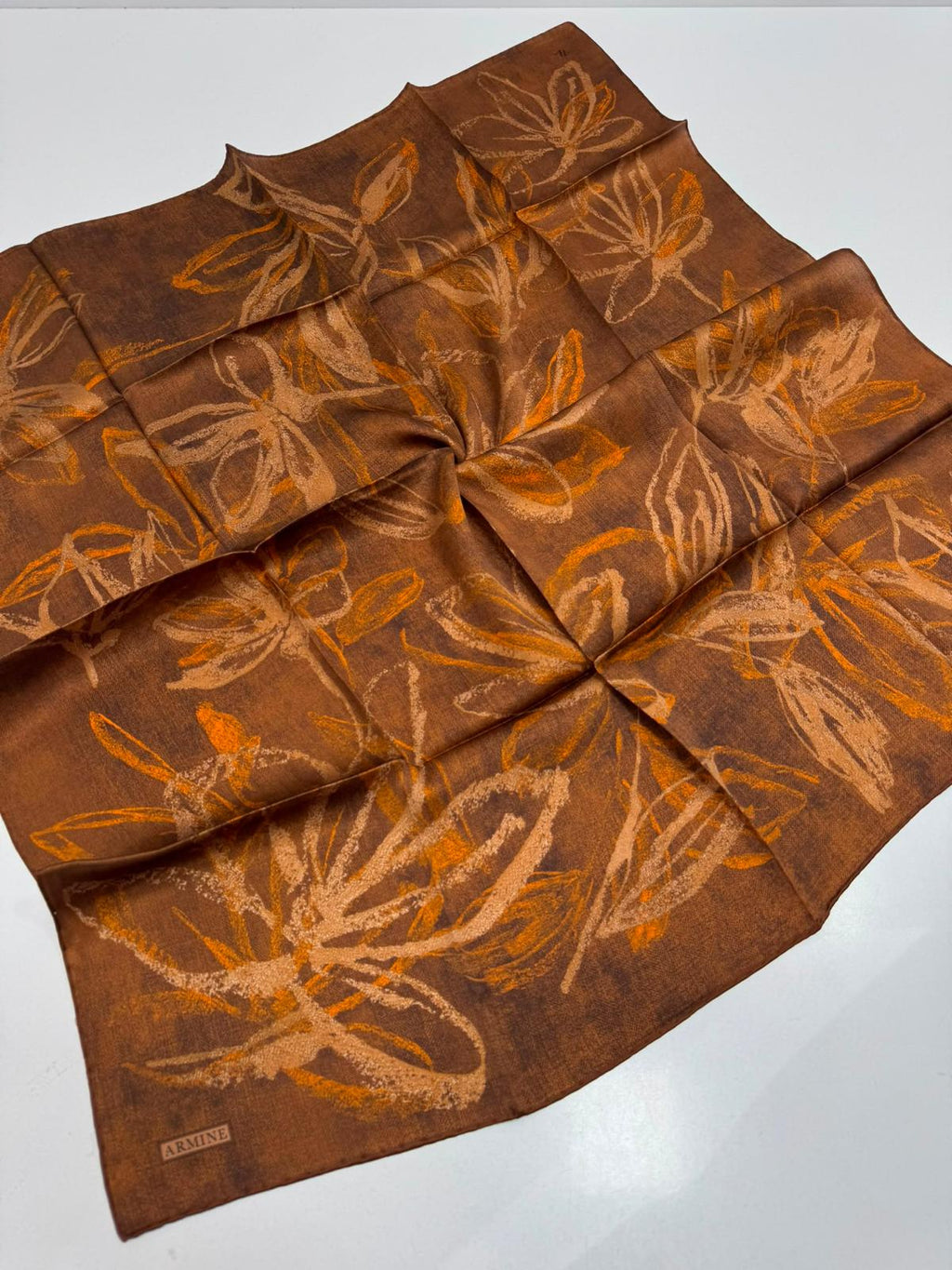 Armine '27 Kış Sezonu Twill İpek Taba