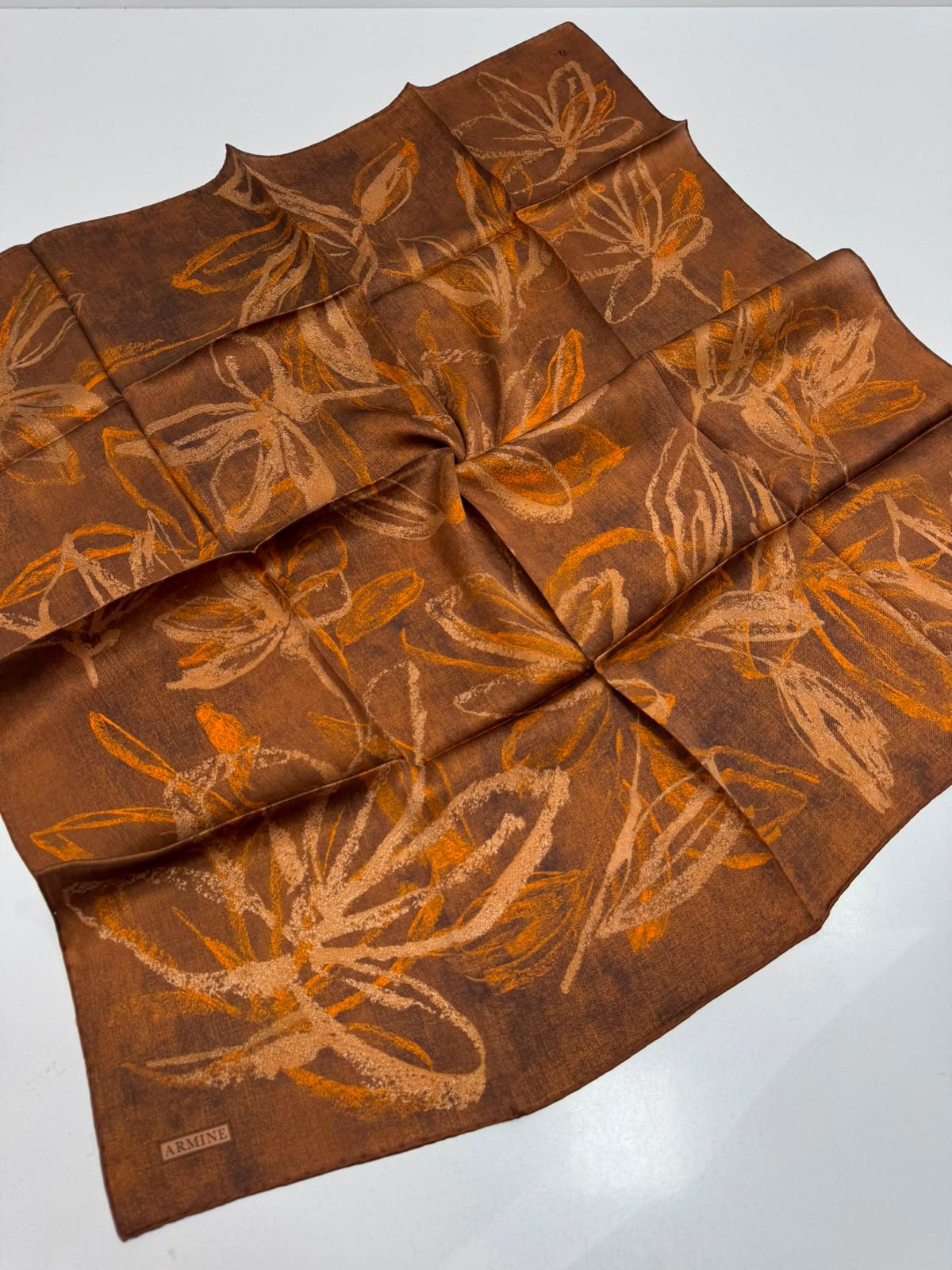 Armine '27 Kış Sezonu Twill İpek Taba