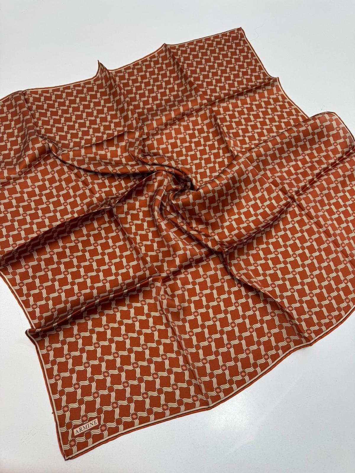 Armine '27 Kış Sezonu Twill İpek Kiremit