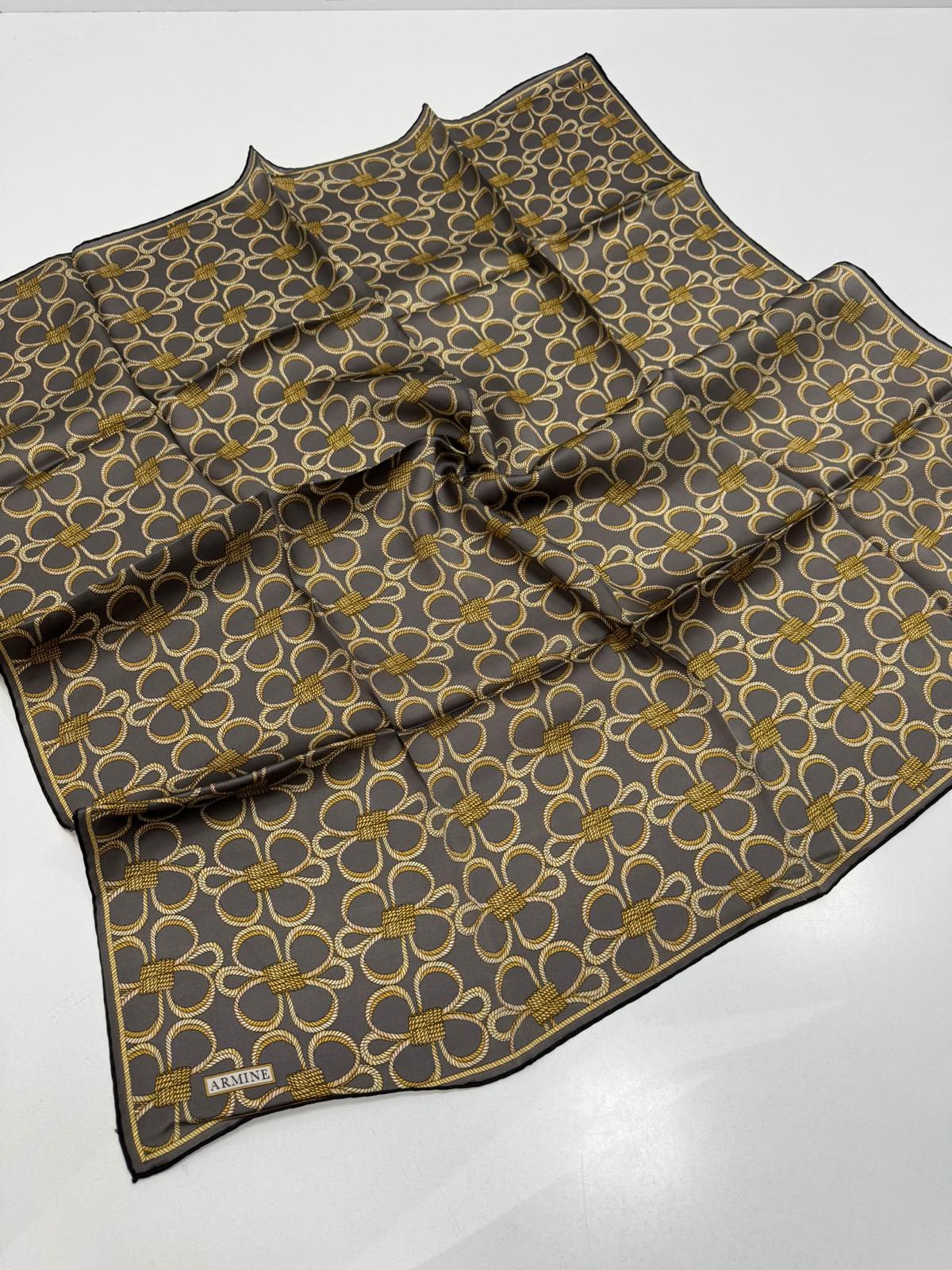 Armine '27 Kış Sezonu Twill İpek Koyu Gri