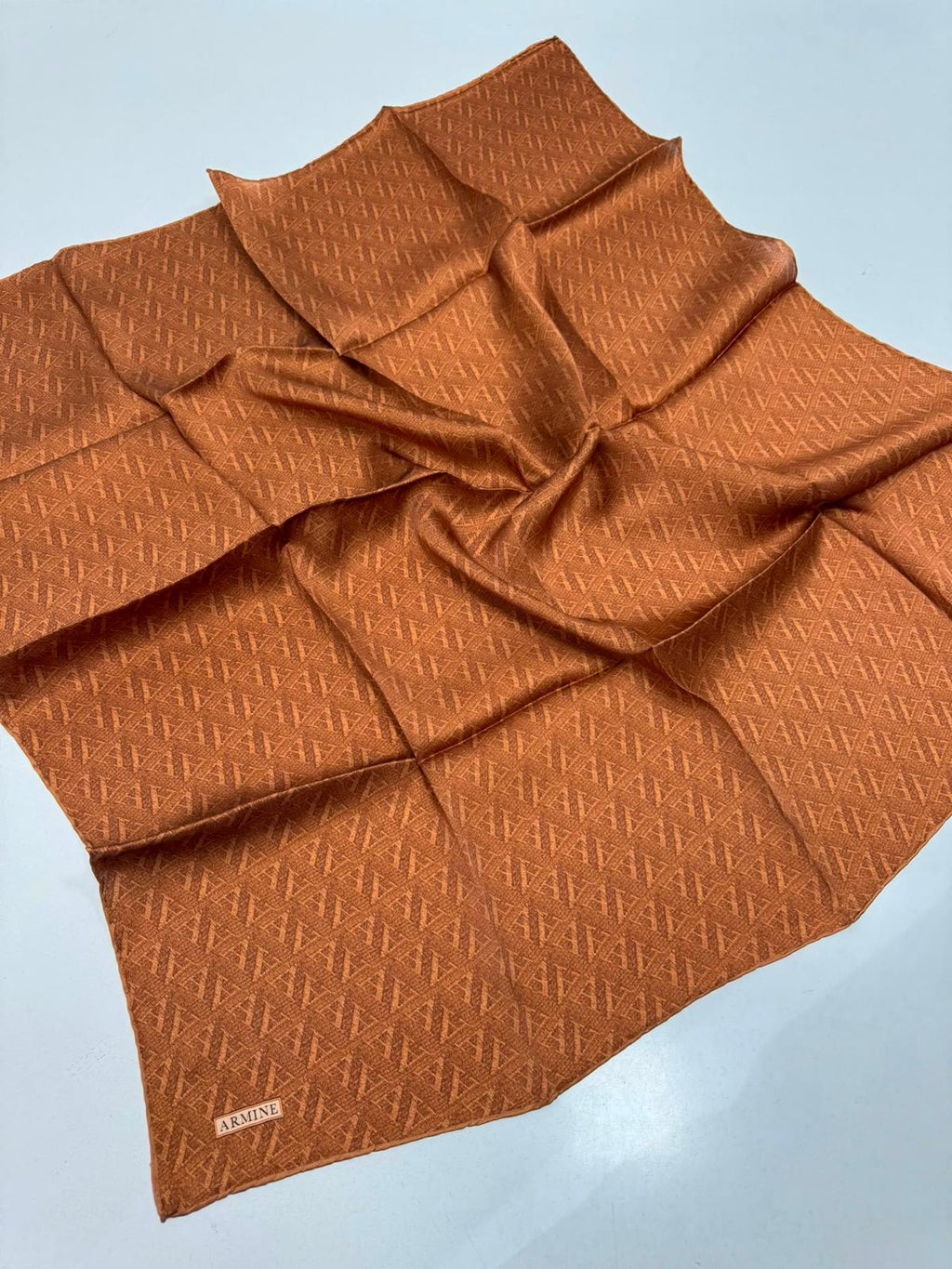 Armine '27 Kış Sezonu Twill İpek Logo Kiremit