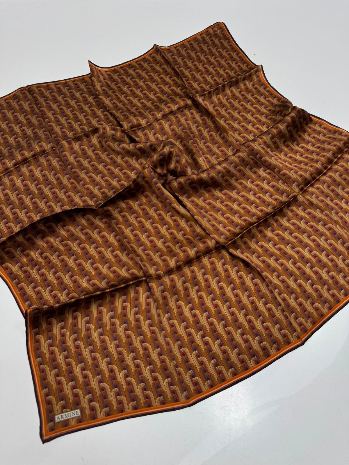 Armine '27 Kış Sezonu Twill İpek Taba
