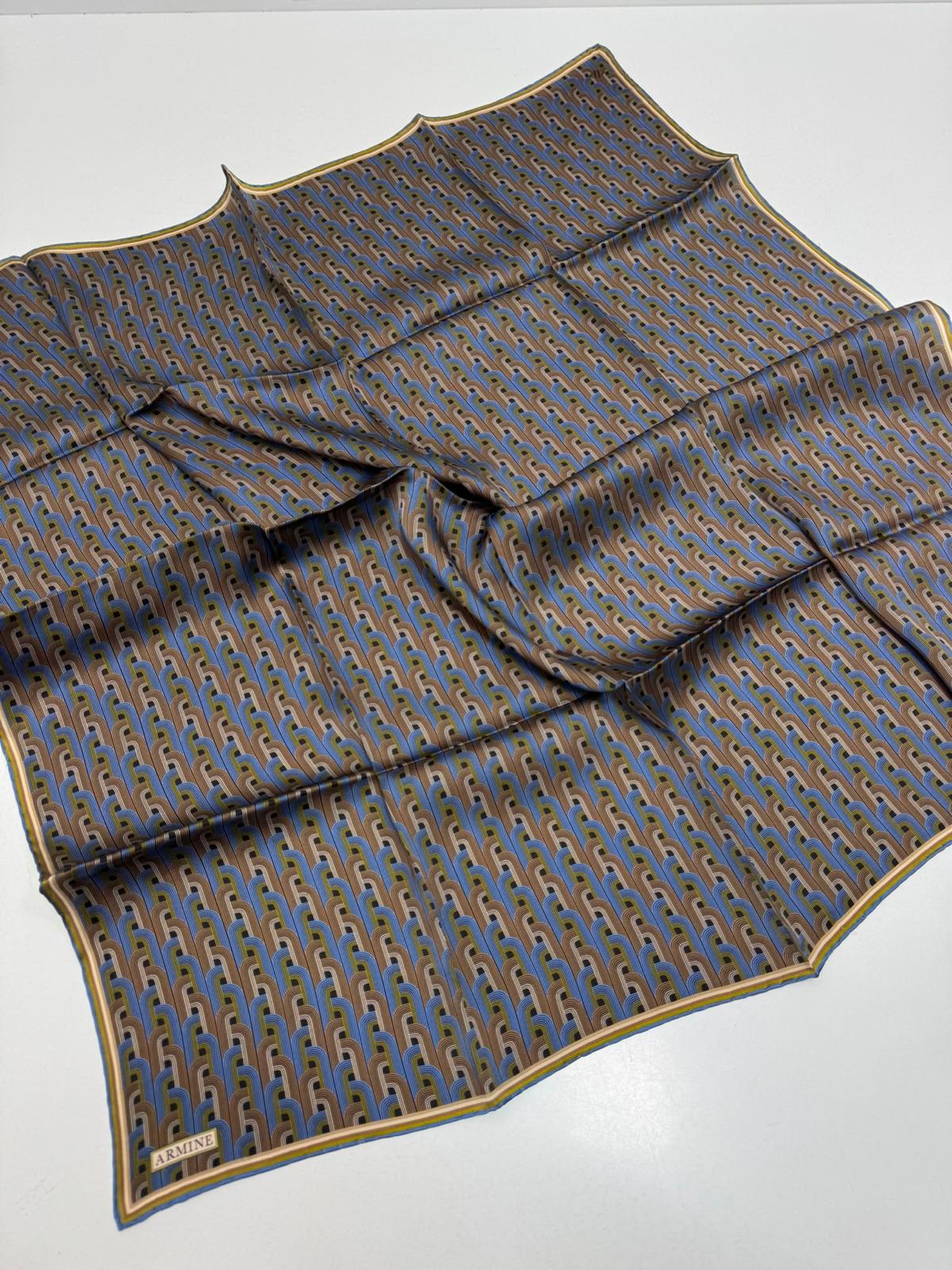 Armine '27 Kış Sezonu Twill İpek Mavi