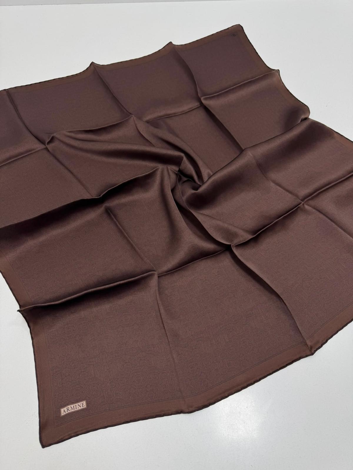 Armine '27 Kış Sezonu Twill İpek Acı Kahve