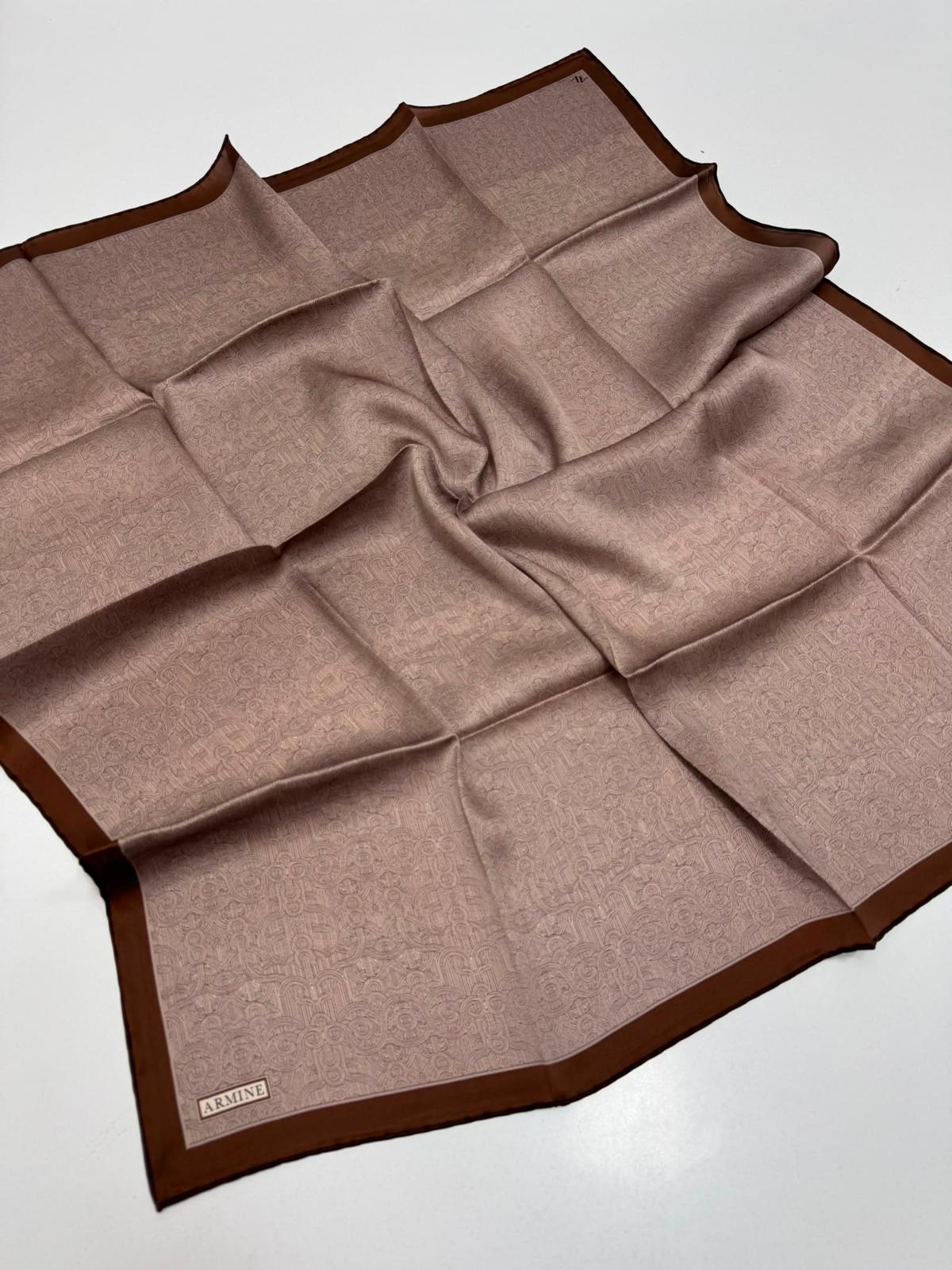 Armine '27 Kış Sezonu Twill İpek Taba-Bej