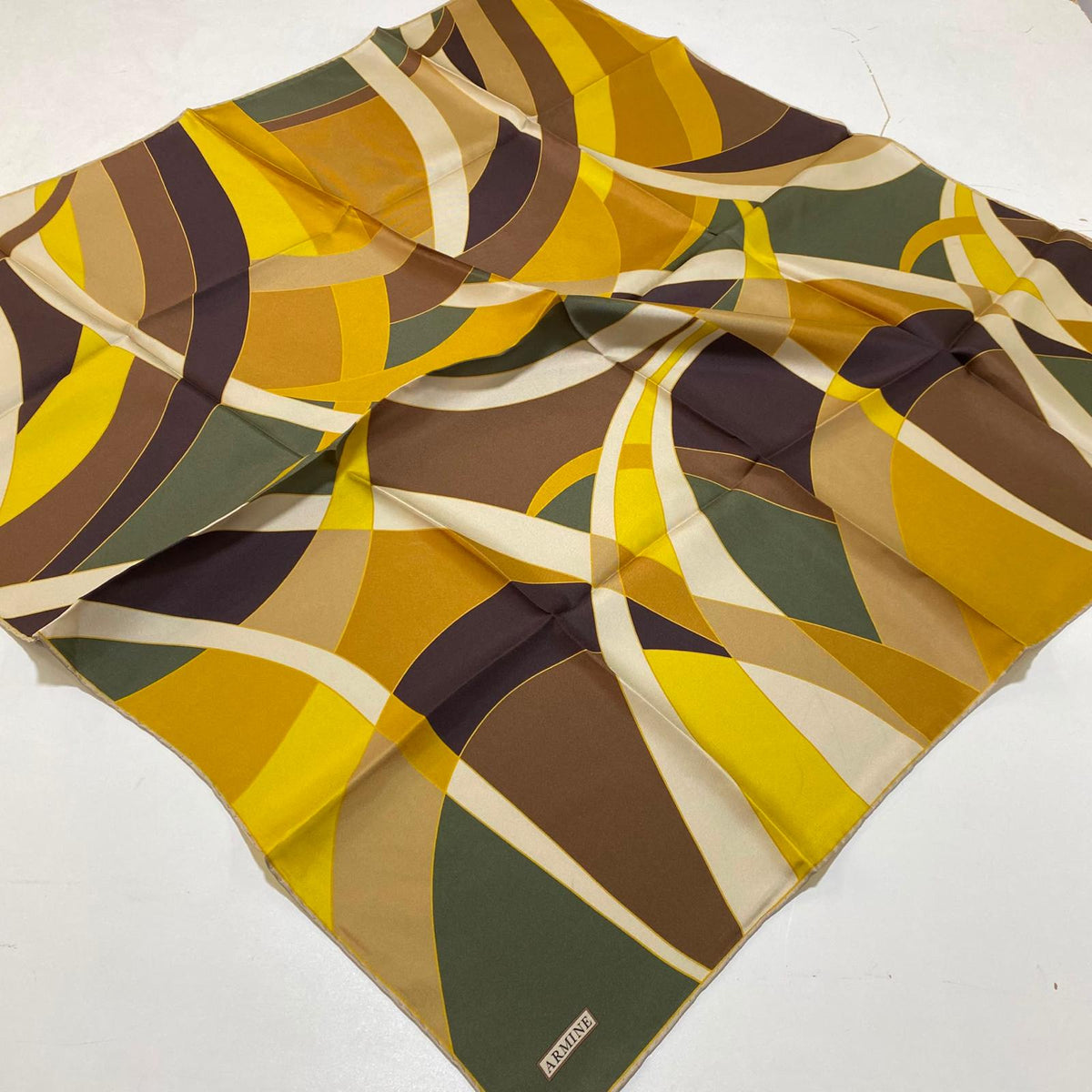 Armine '27 Kış Sezonu Twill İpek Haki-Hardal