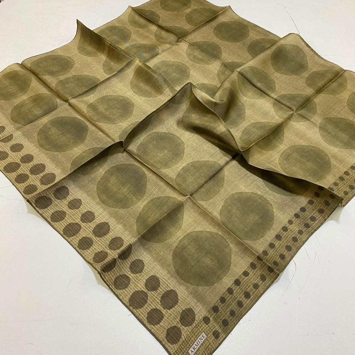 Armine '27 Kış Sezonu Twill İpek Açık Haki