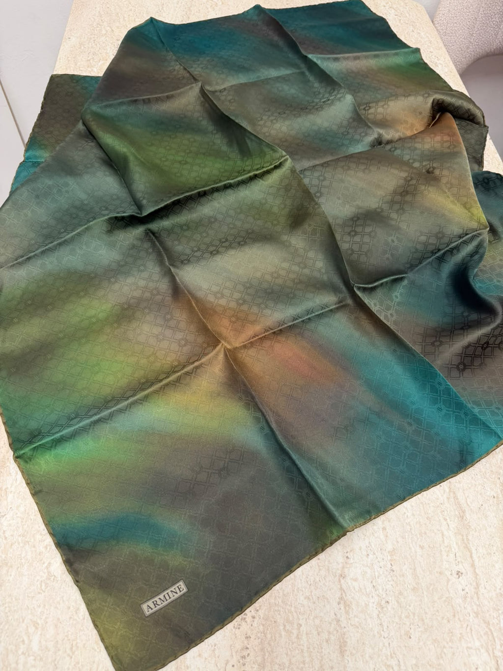 Armine'27 Kış Jakar Twill İpek Zümrüt