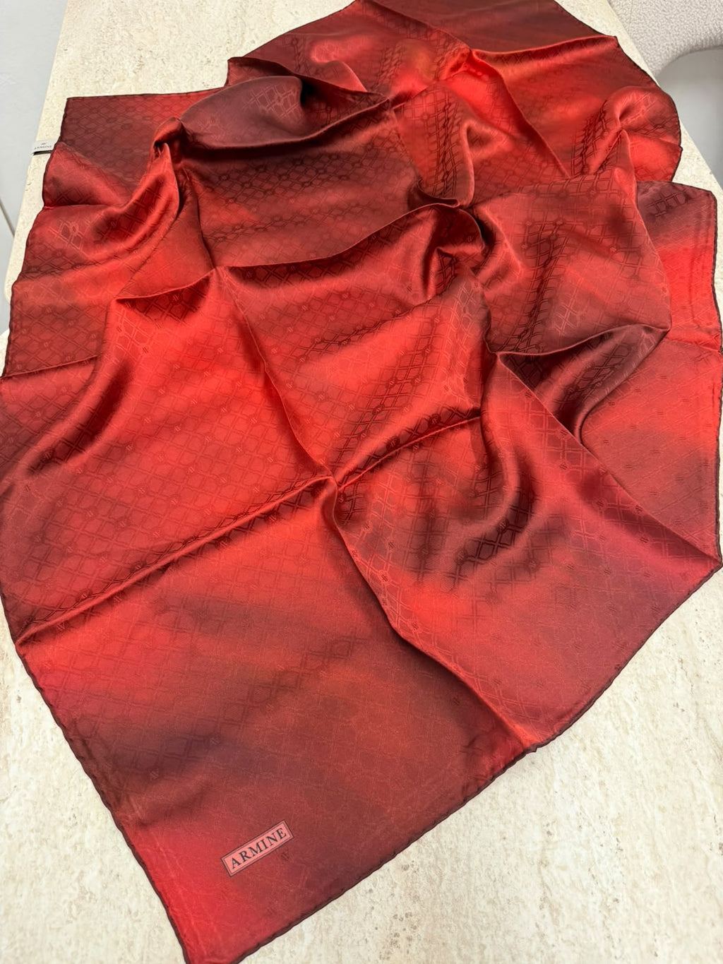 Armine'27 Kış Jakar Twill İpek Bordo