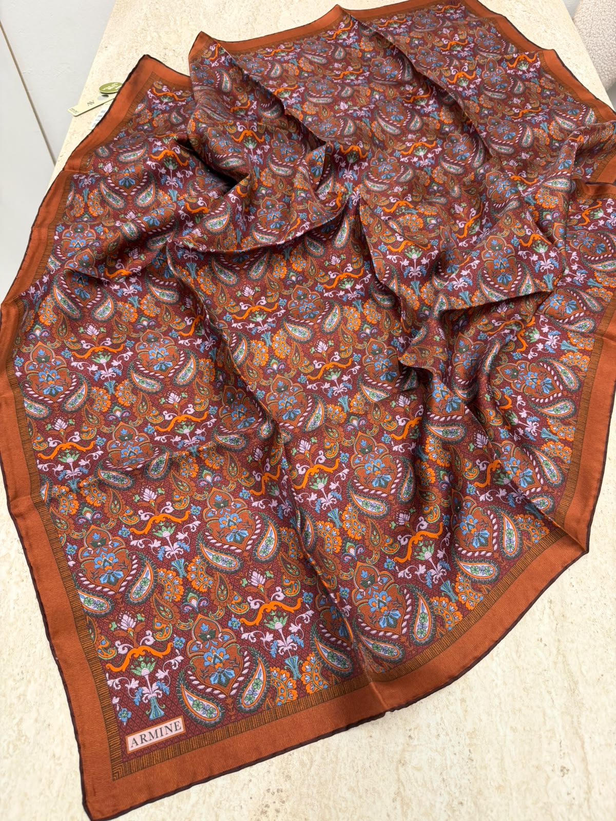 Armine'27 Kış Sezonu Twill İpek Kiremit