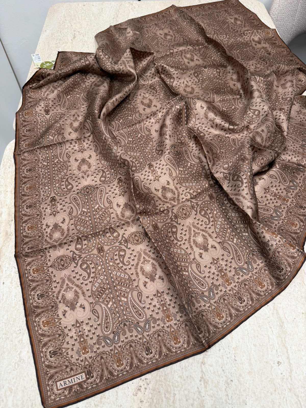 Armine '27 Kış Sezonu Twill İpek Vizon-Bej