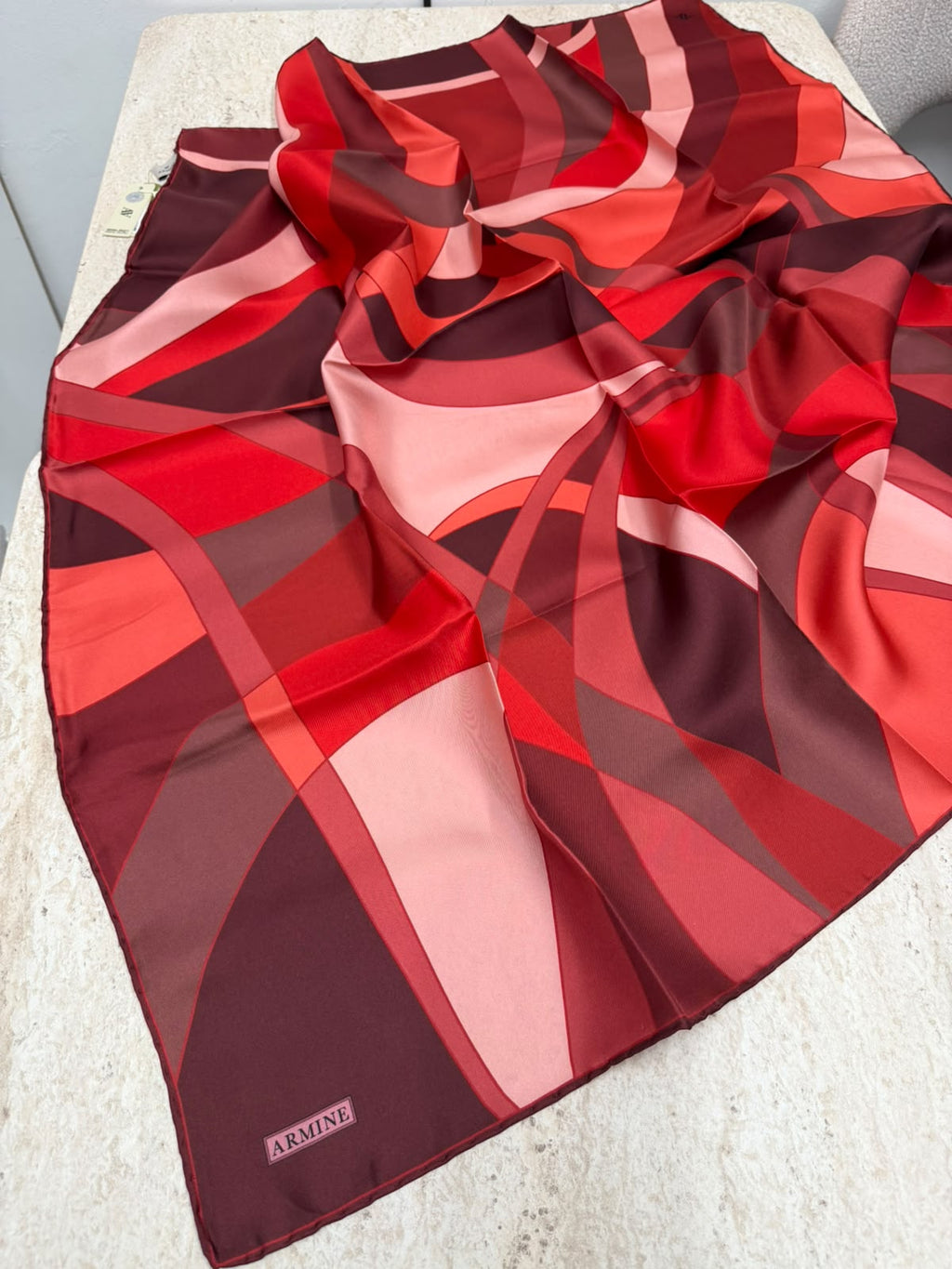 Armine '27 Kış Sezonu Twill İpek Bordo