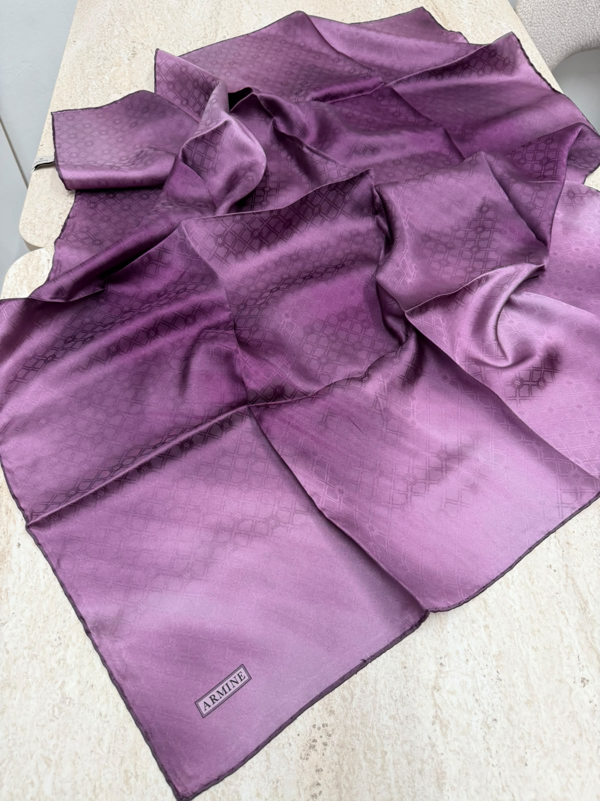 Armine'27 Kış Jakar Twill İpek Mor