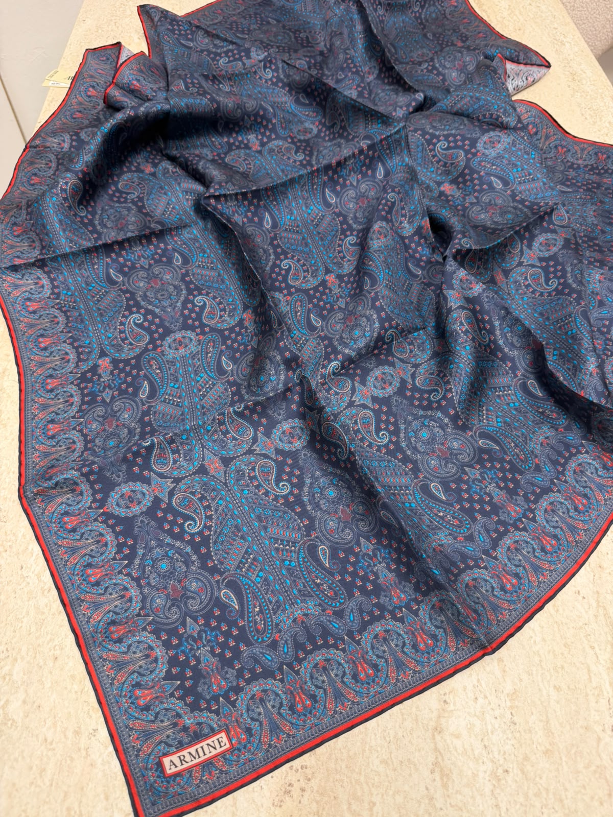 Armine '27 Kış Sezonu Twill İpek Lacivert