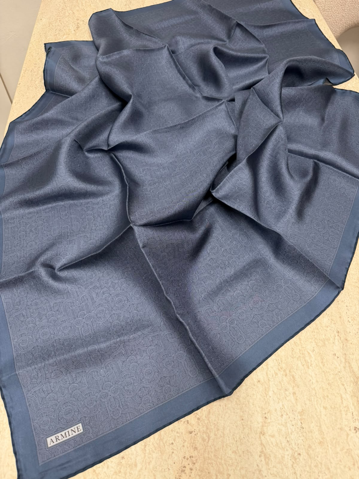 Armine '27 Kış Sezonu Twill İpek İndigo