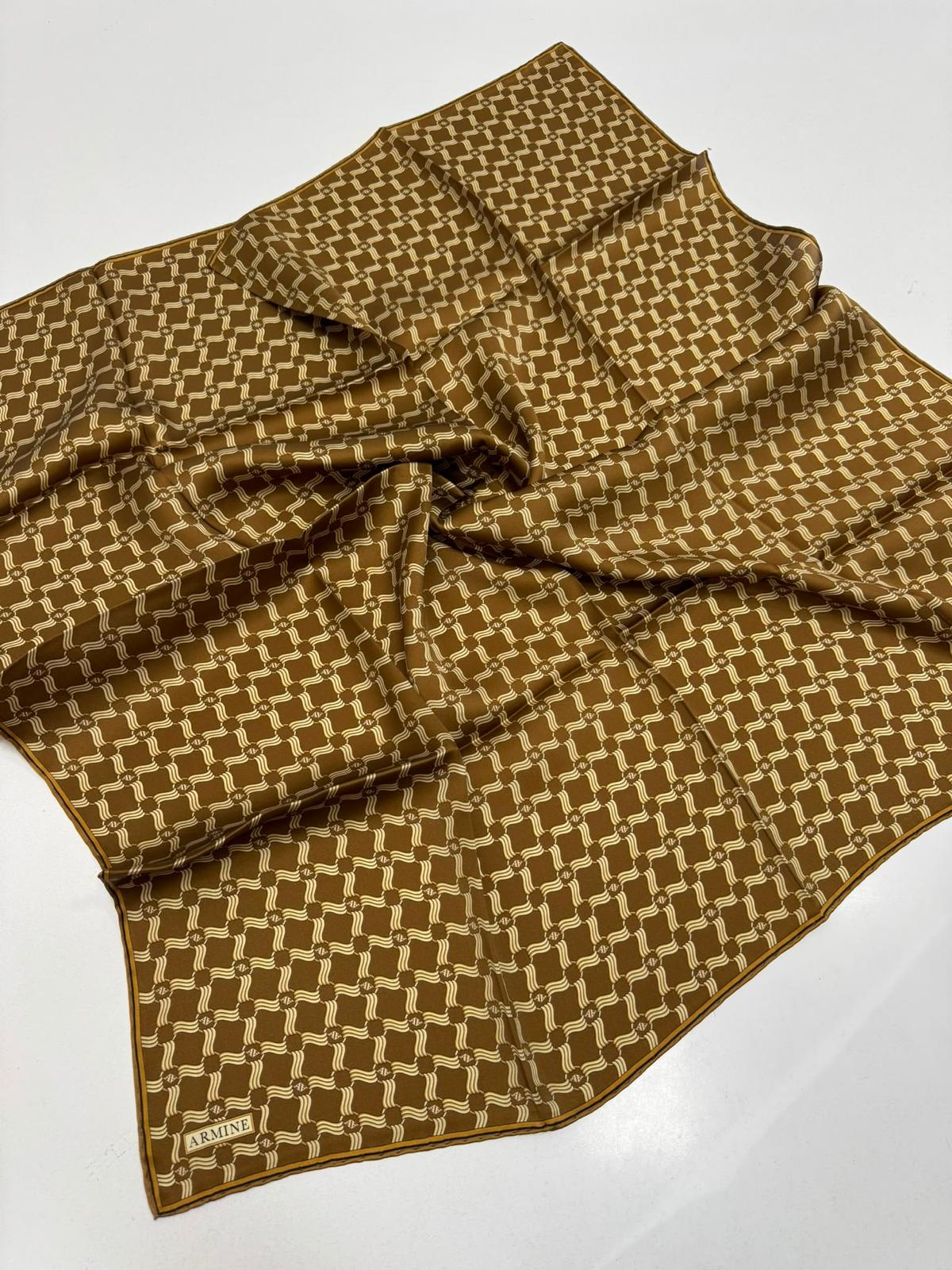 Armine '27 Kış Sezonu Twill İpek Taba