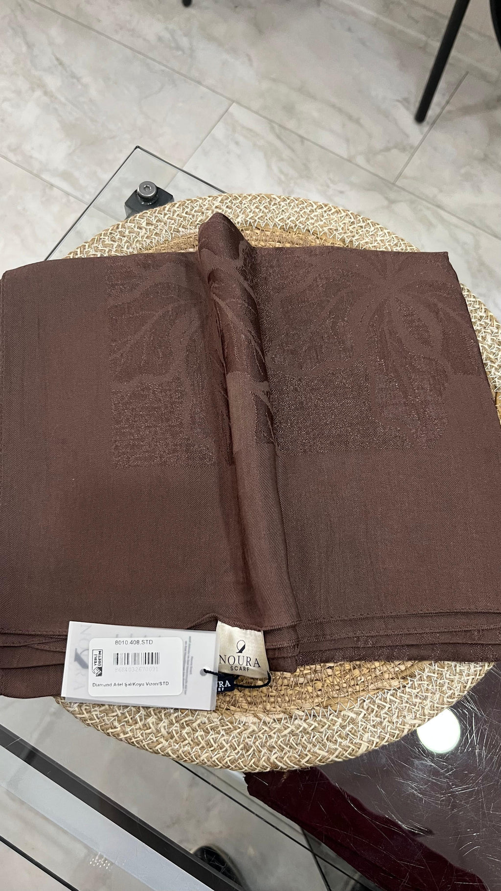 Diamond Adel Naia Şal Koyu Vizon