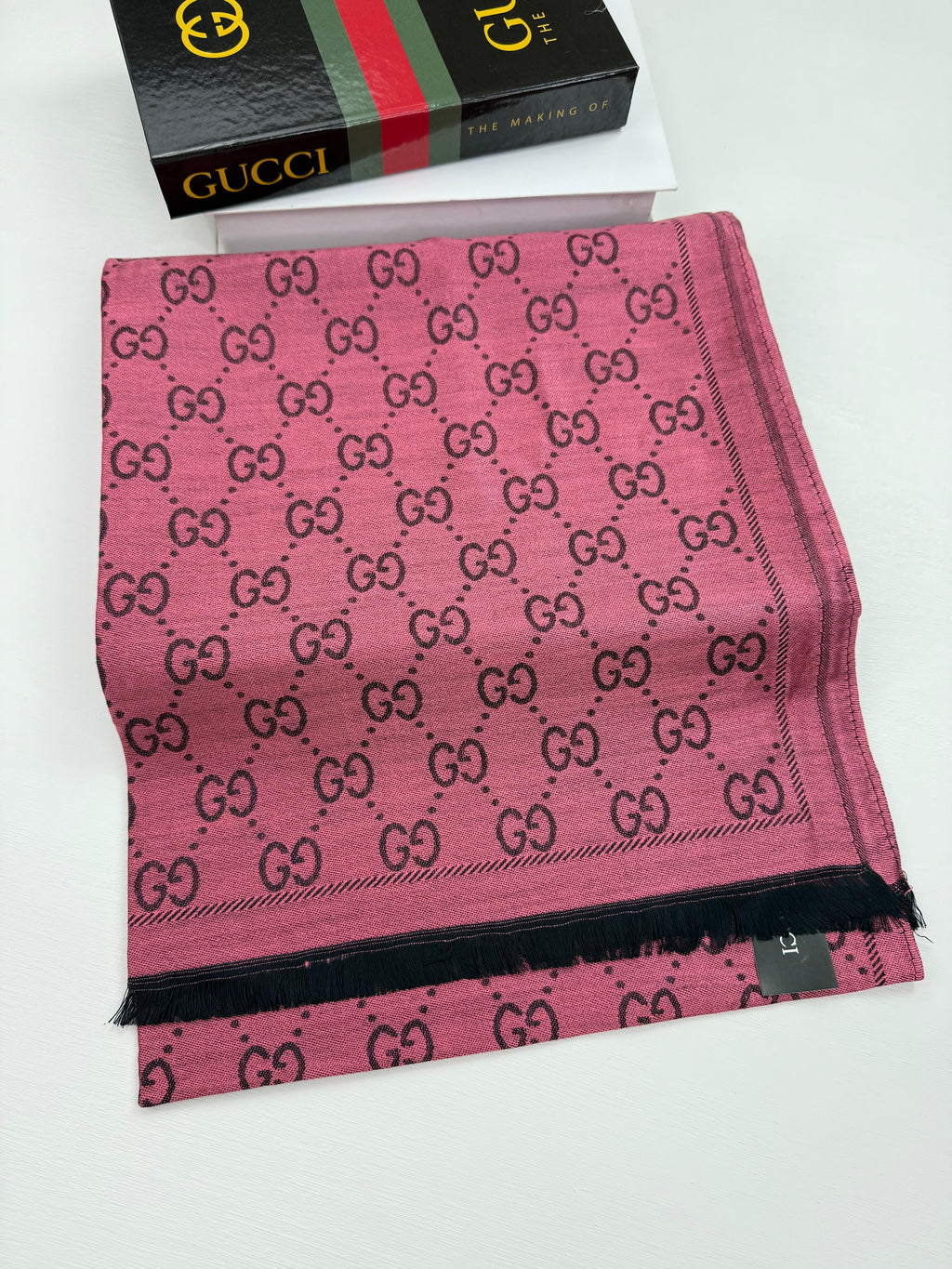 Kaşmir İpek Şal Gül