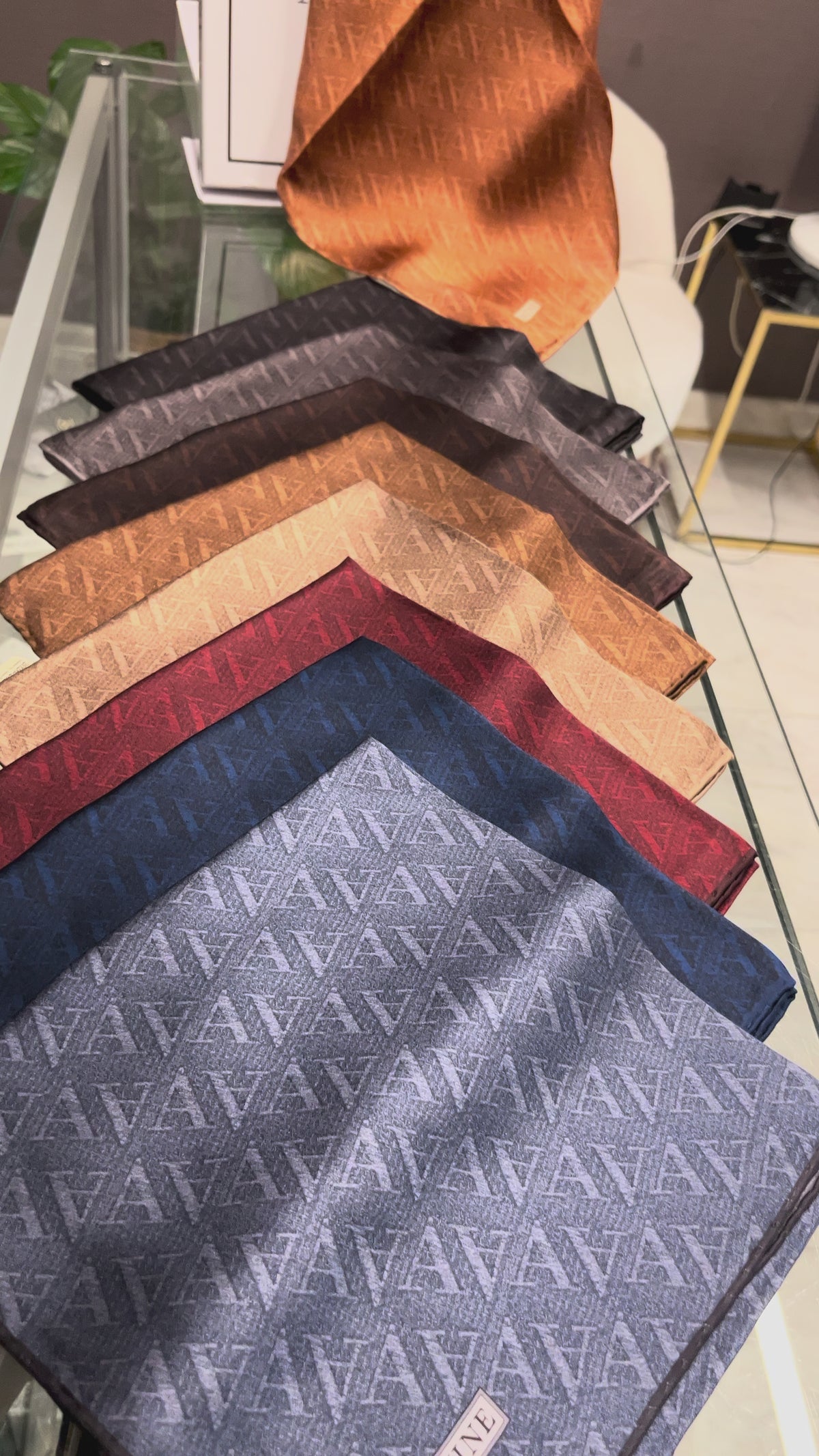 Armine '27 Kış Sezonu Twill İpek Logo Bordo