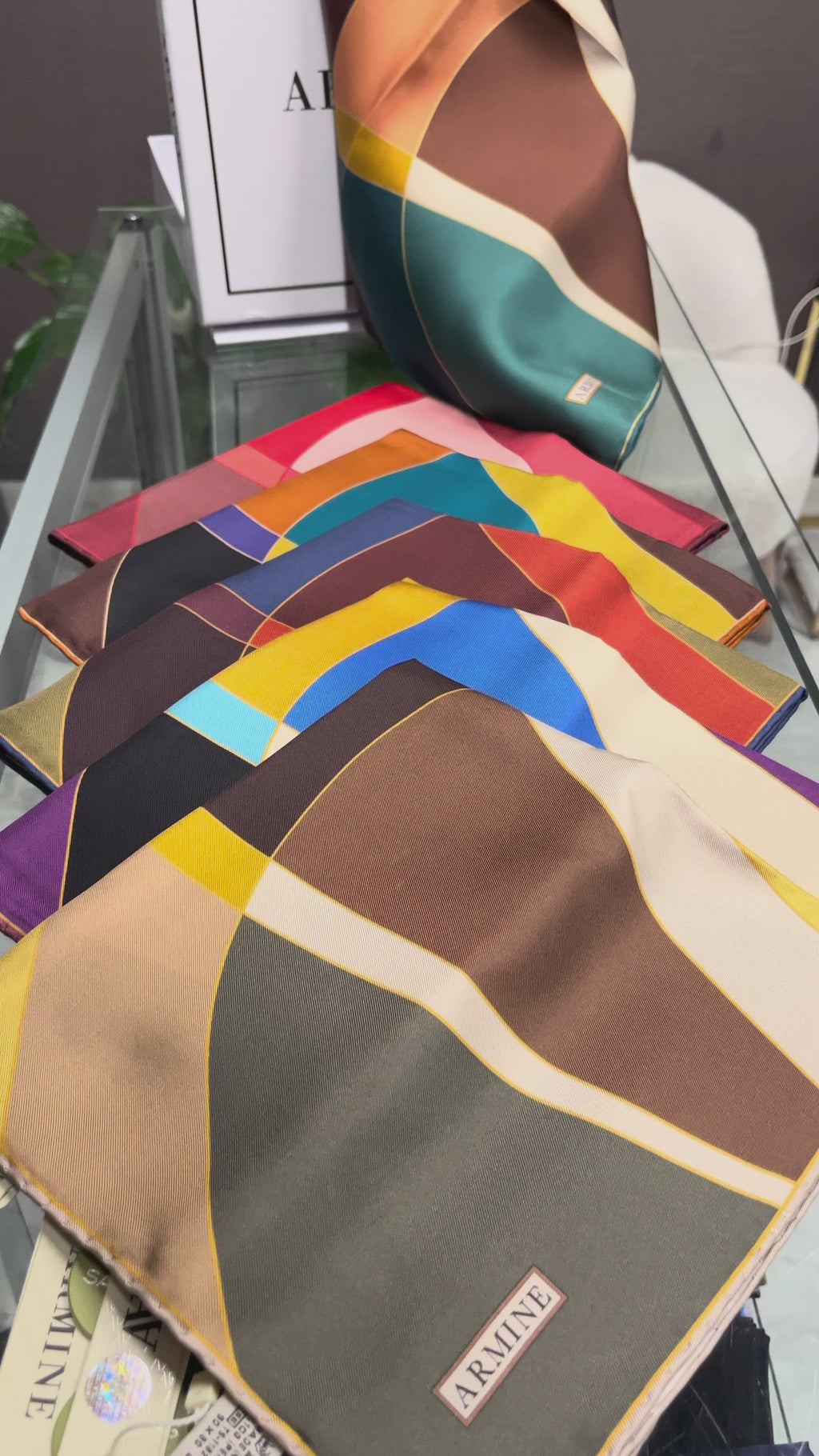 Armine '27 Kış Sezonu Twill İpek Taba