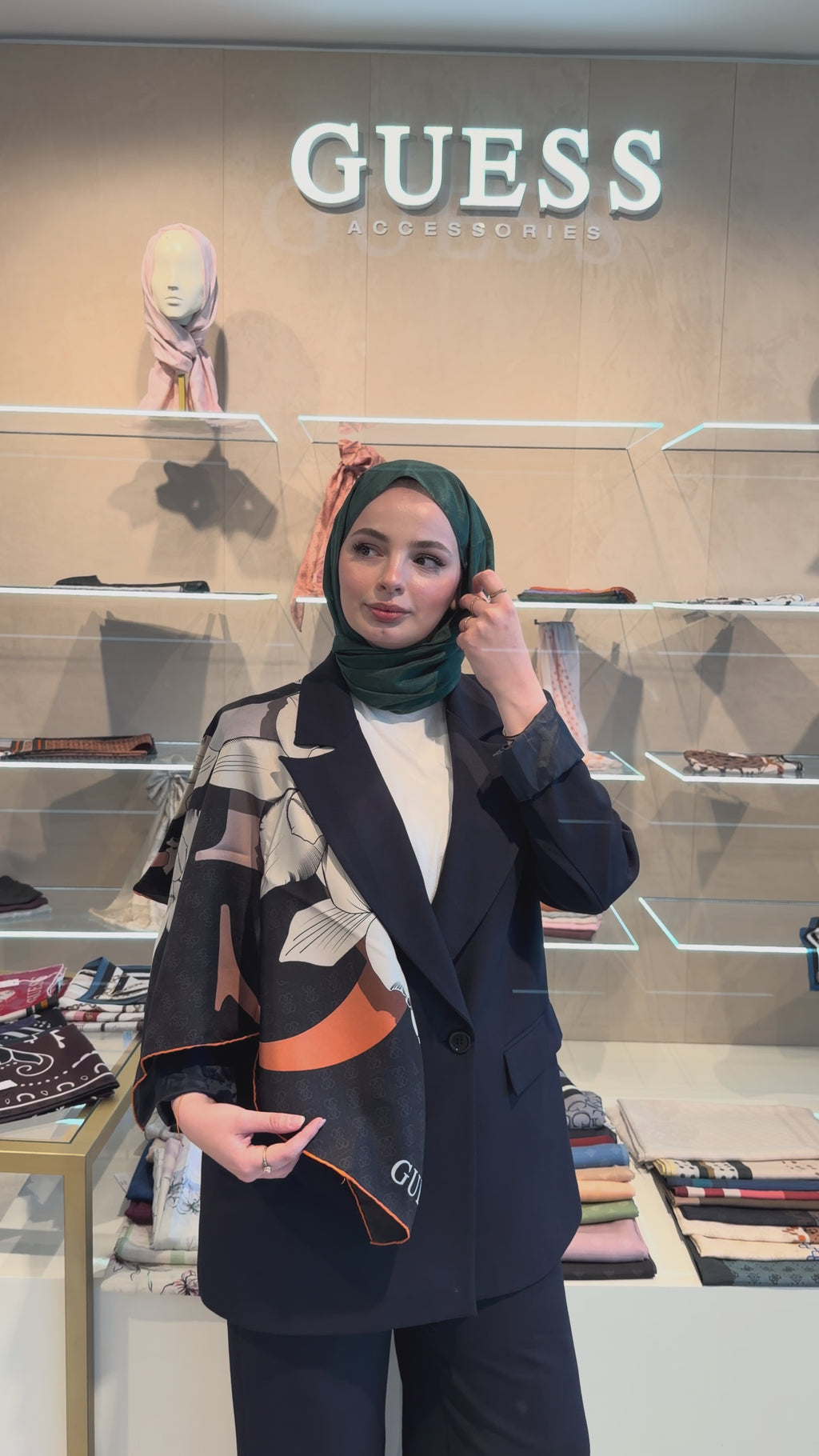 Twill İpek Eşarp Siyah