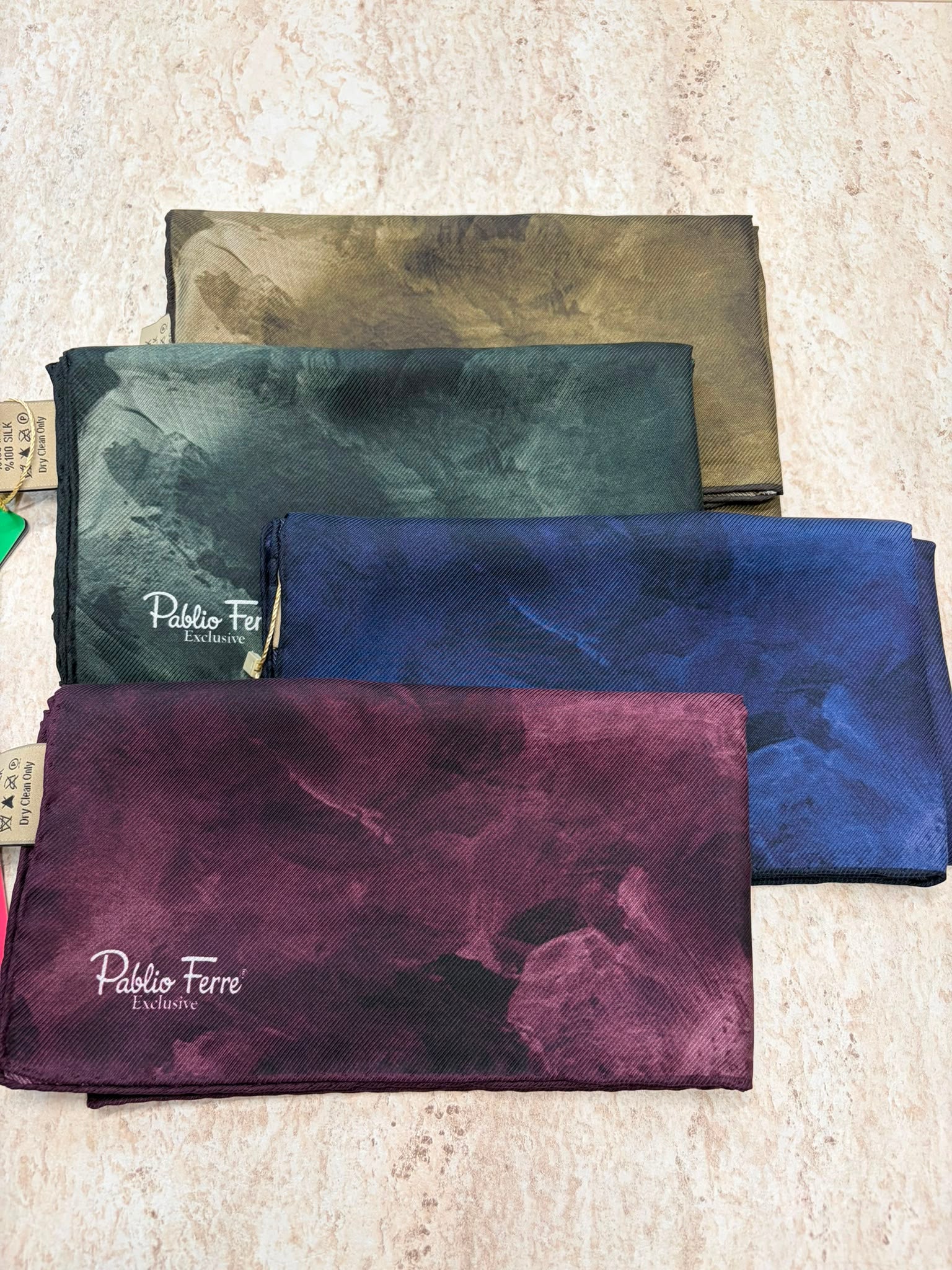 Pablio Ferre Exclusive Twill İpek Eşarp