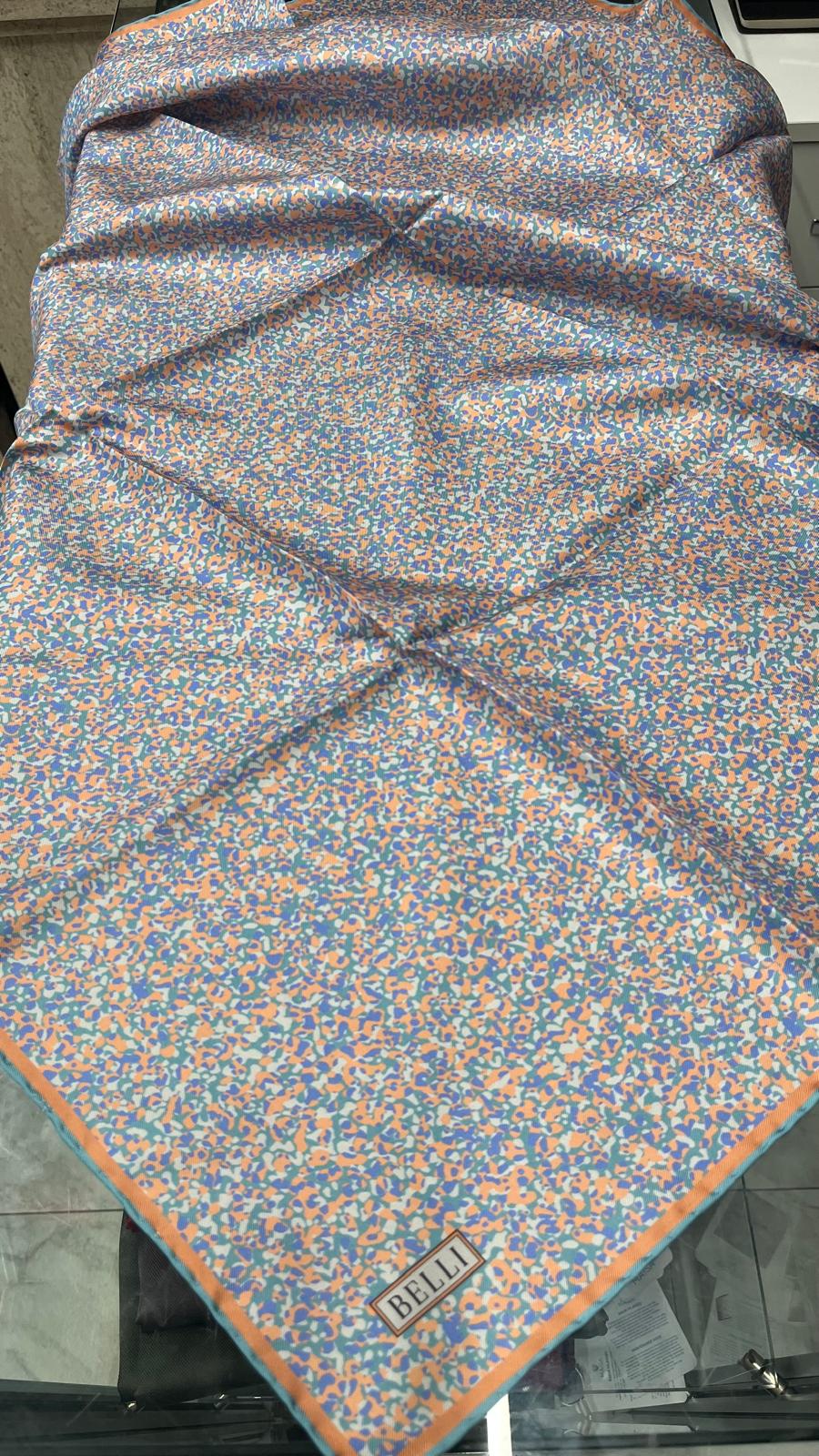 BELLI '25 Kış Sezonu Twill İpek Eşarp Somon