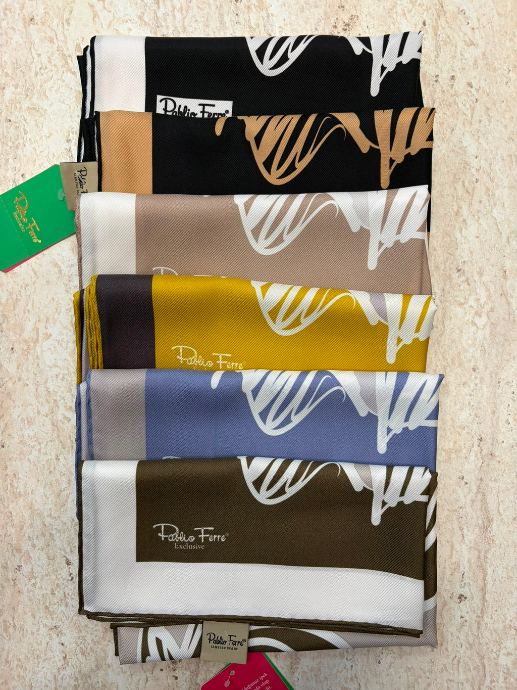 Pablio Ferre Exclusive Twill İpek Eşarp