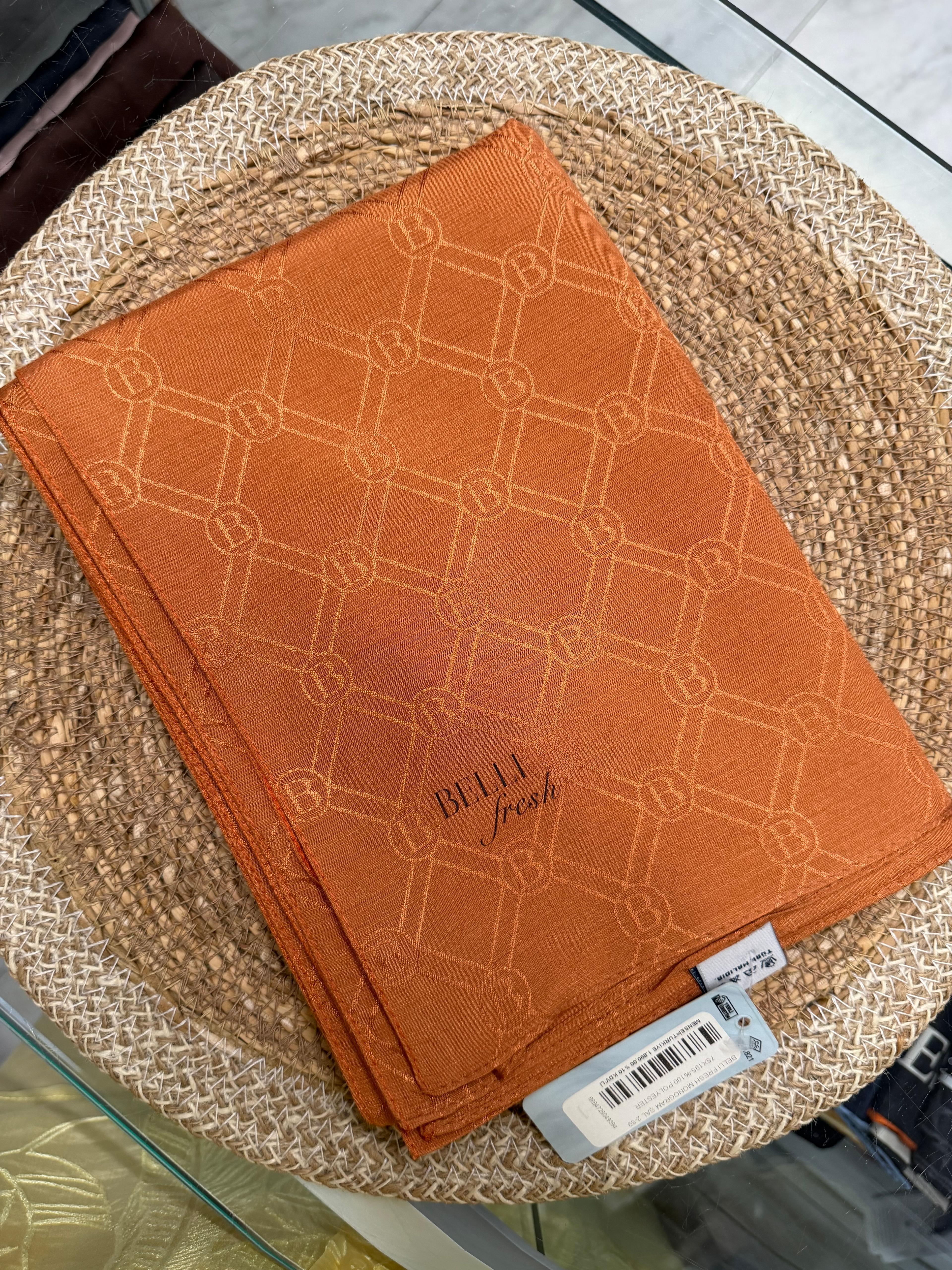 Jakar Monogram Logo Desen Turuncu