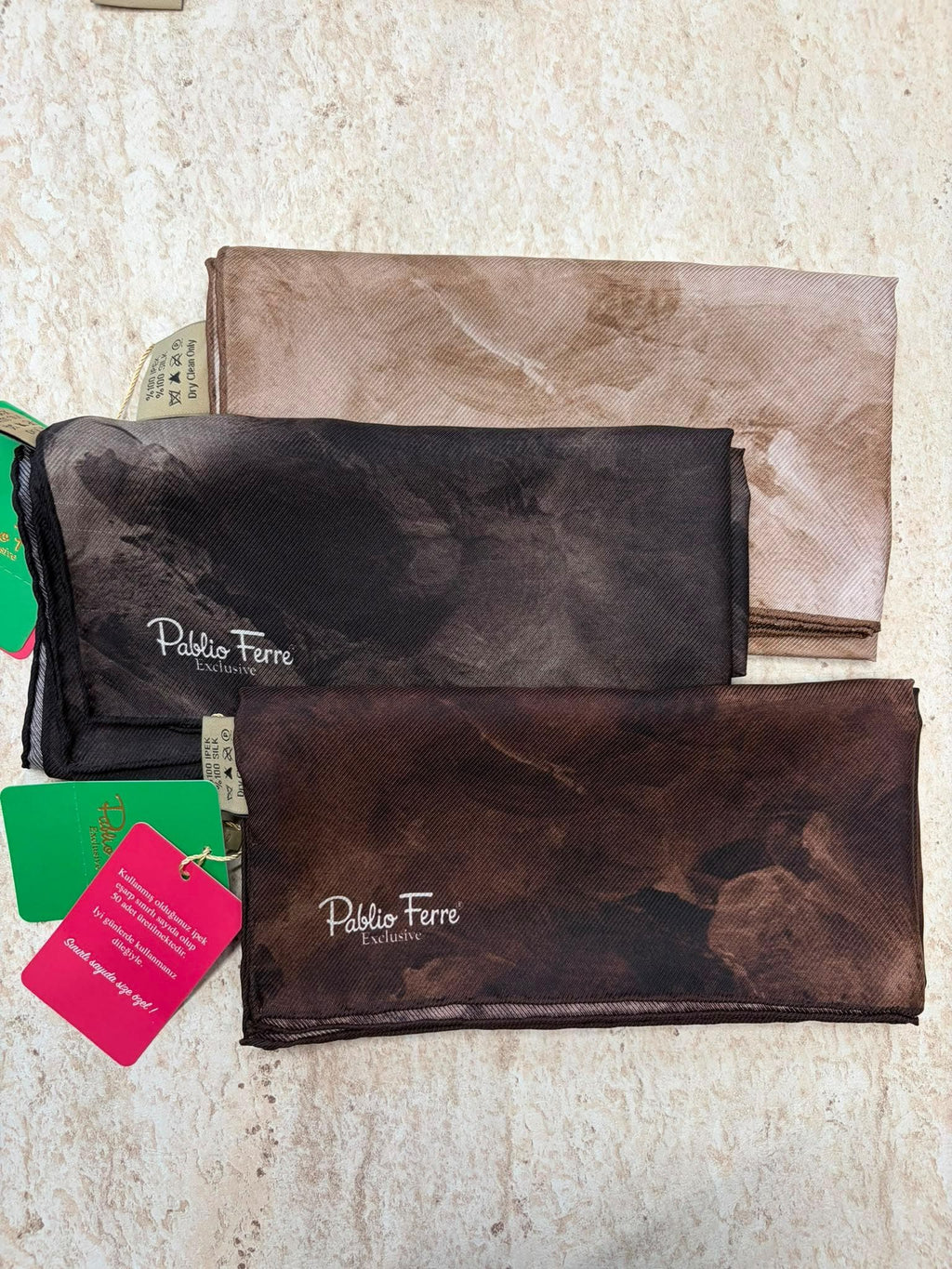 Pablio Ferre Exclusive Twill İpek Eşarp