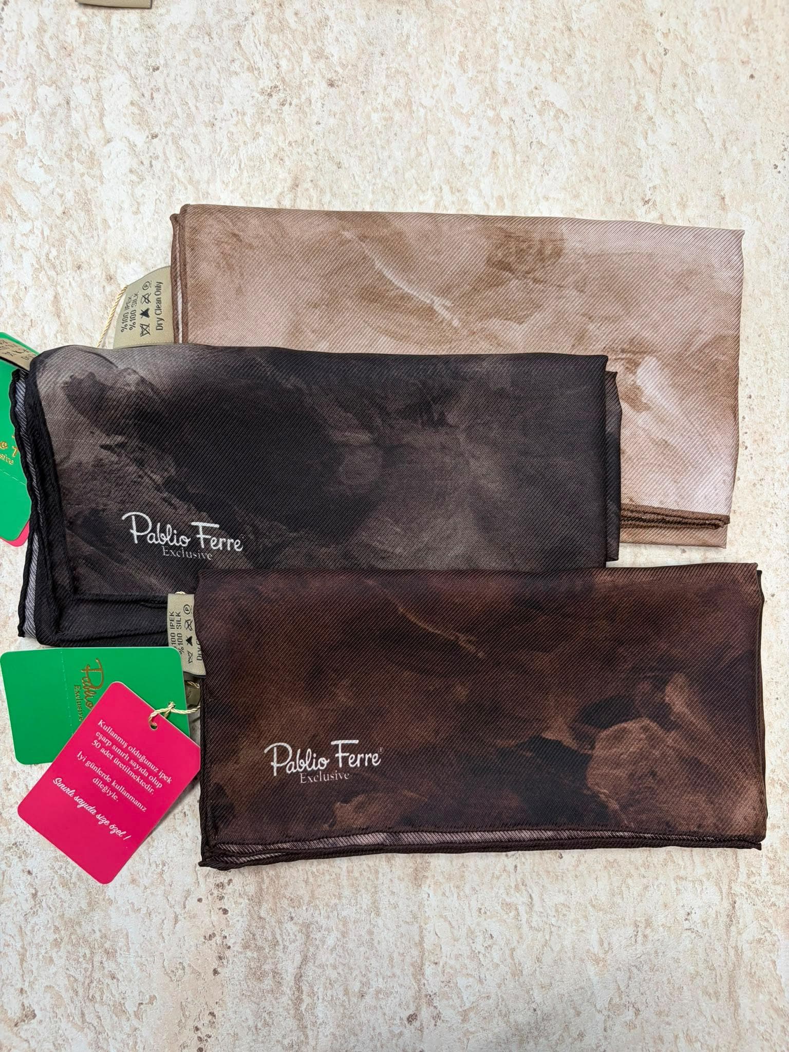 Pablio Ferre Exclusive Twill İpek Eşarp